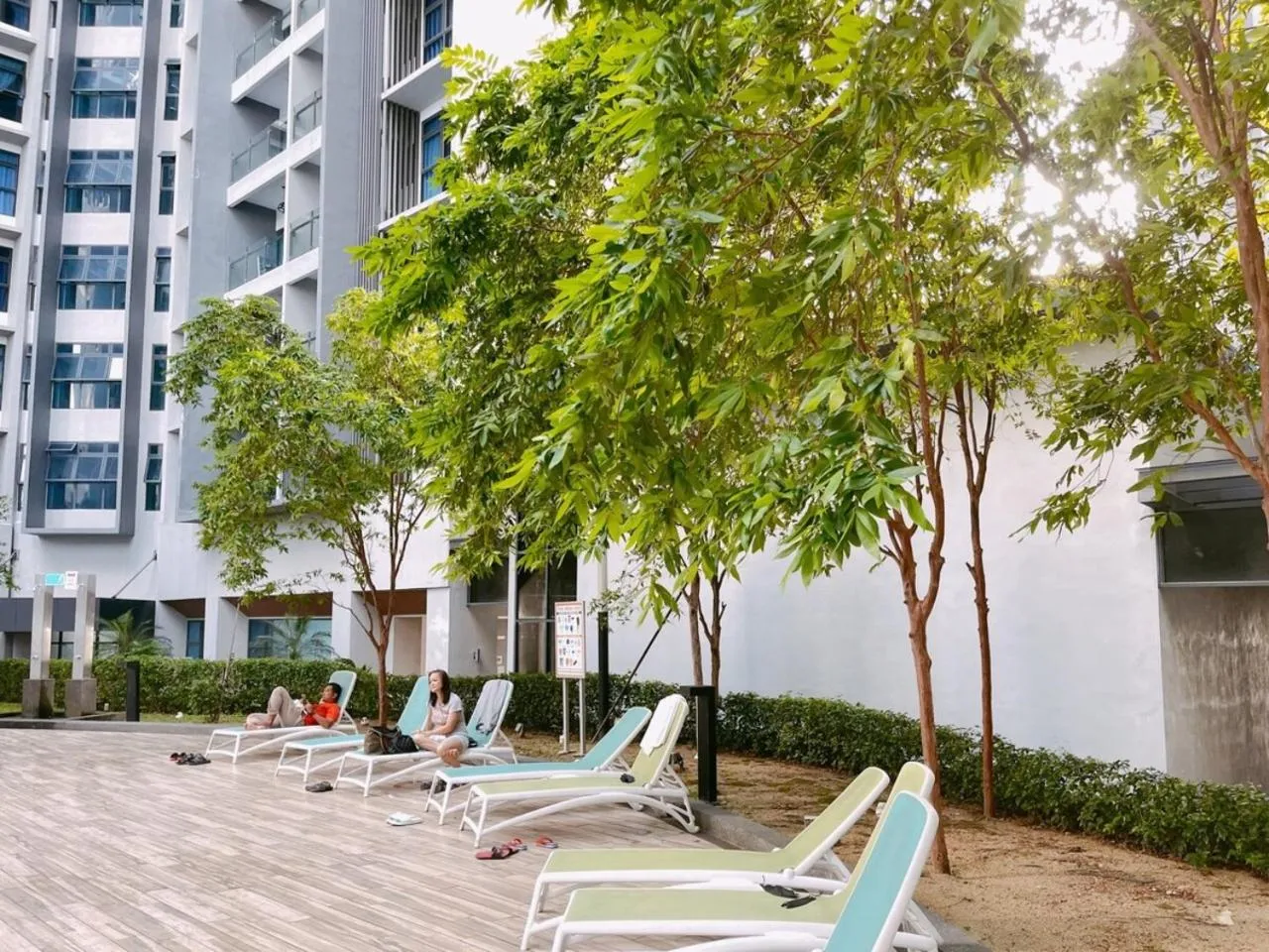 sunbed in Atlantis Residences Melaka