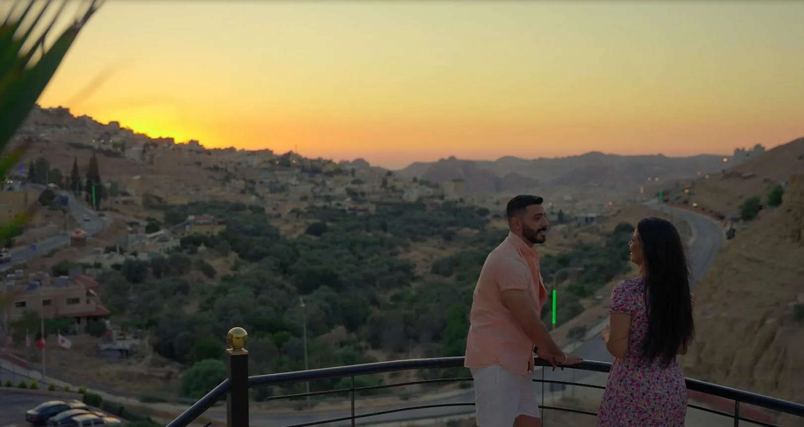 Sunset in Petra Canyon Hotel