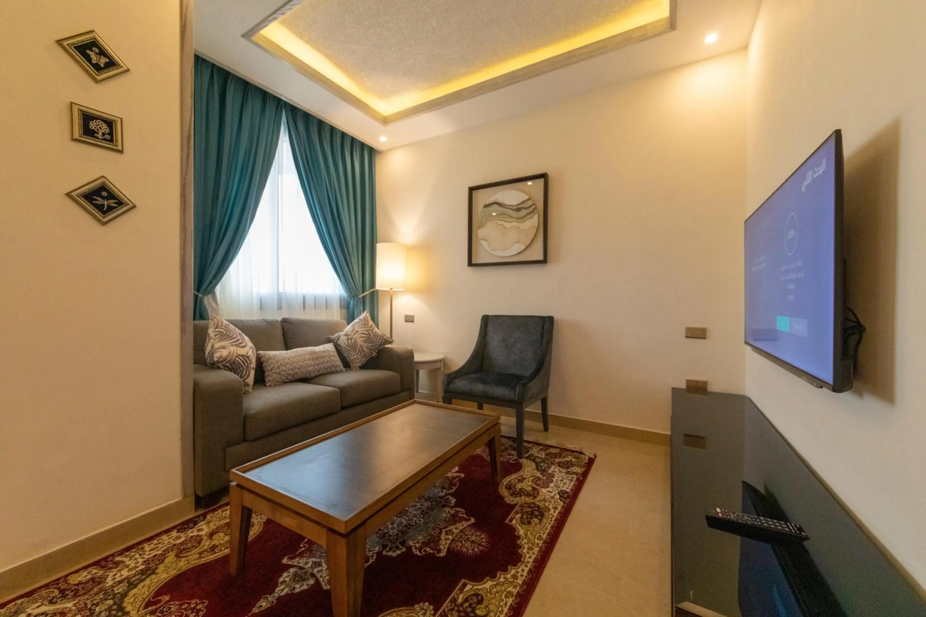 Seating area in Petra Canyon Hotel