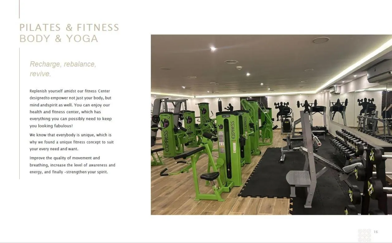Fitness centre/facilities in Petra Canyon Hotel