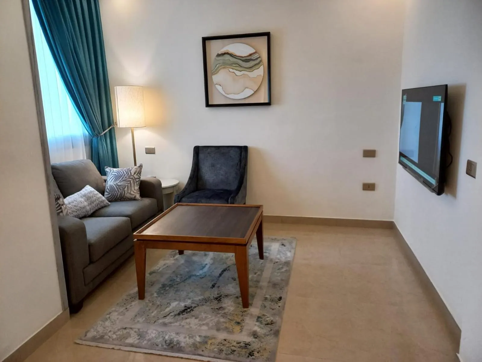 Seating area in Petra Canyon Hotel