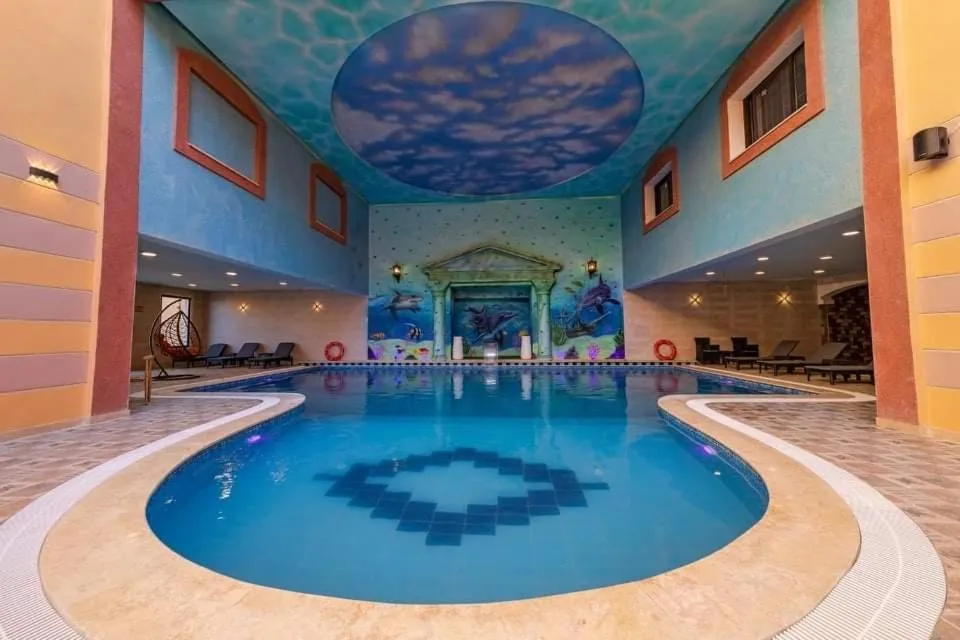 Pool view in Petra Canyon Hotel