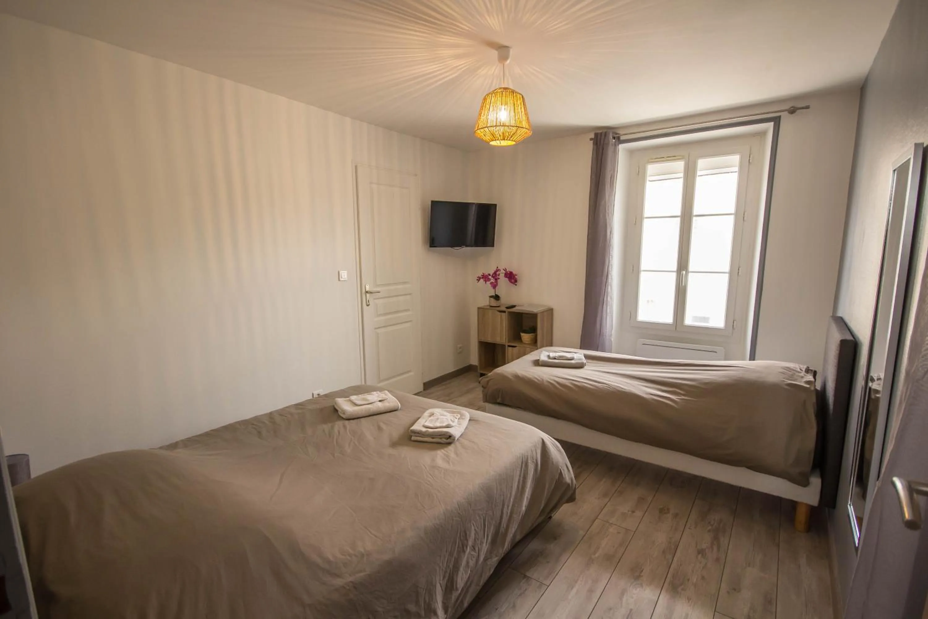 Bed in Les chambres touristique Juléa