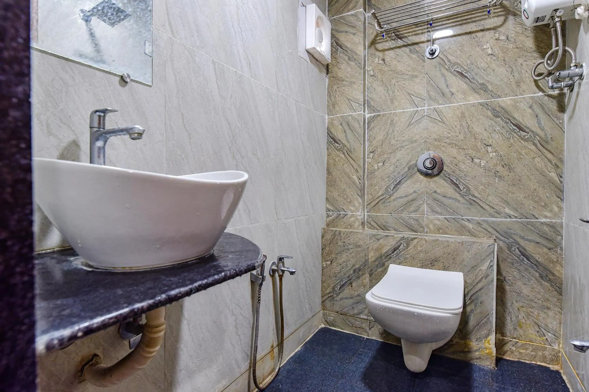 Bathroom in FabHotel Silver Inn - CG road