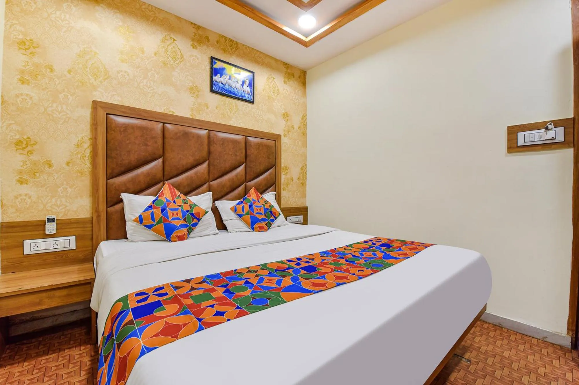 Bed in FabHotel Silver Inn - CG road