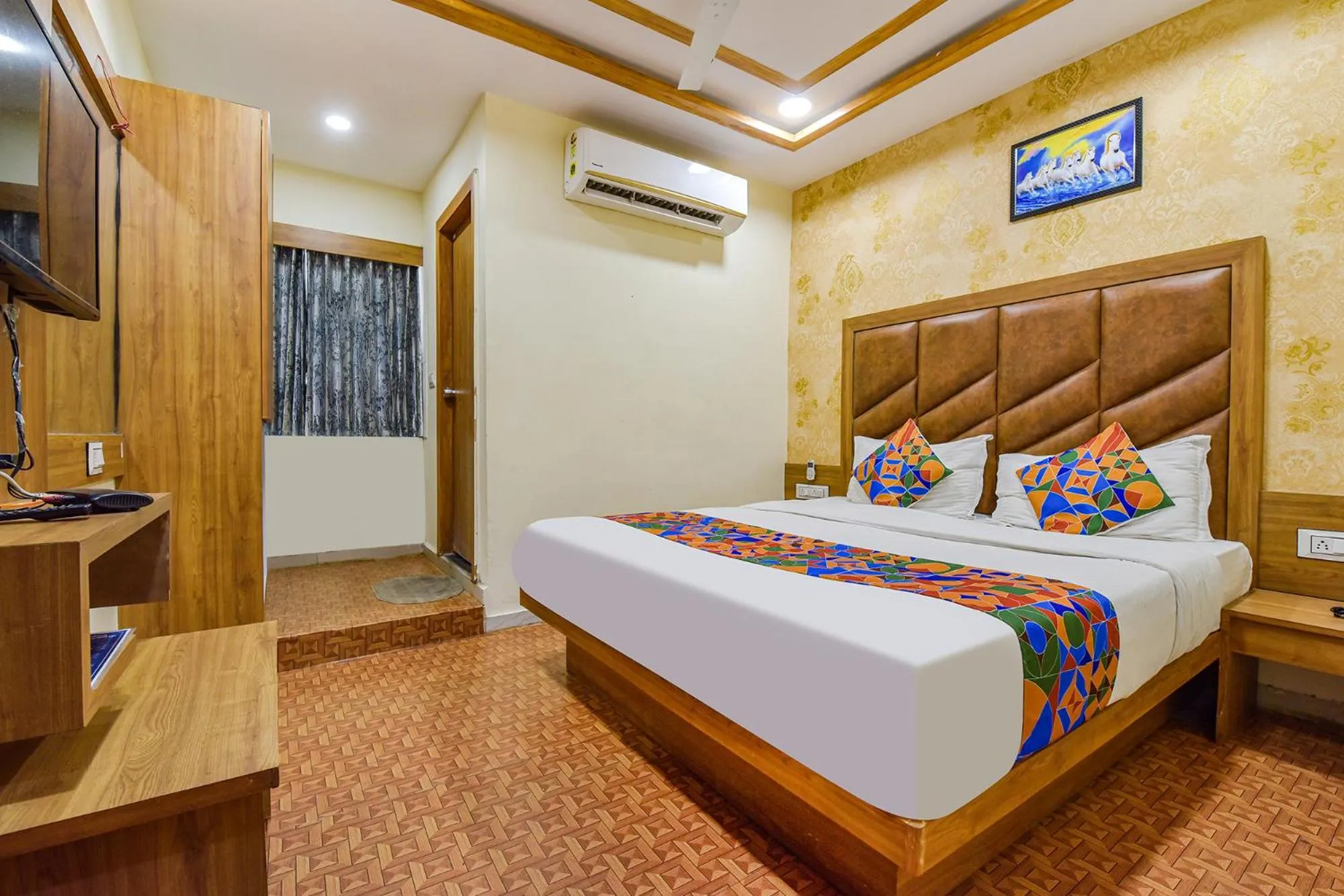 Bed in FabHotel Silver Inn - CG road