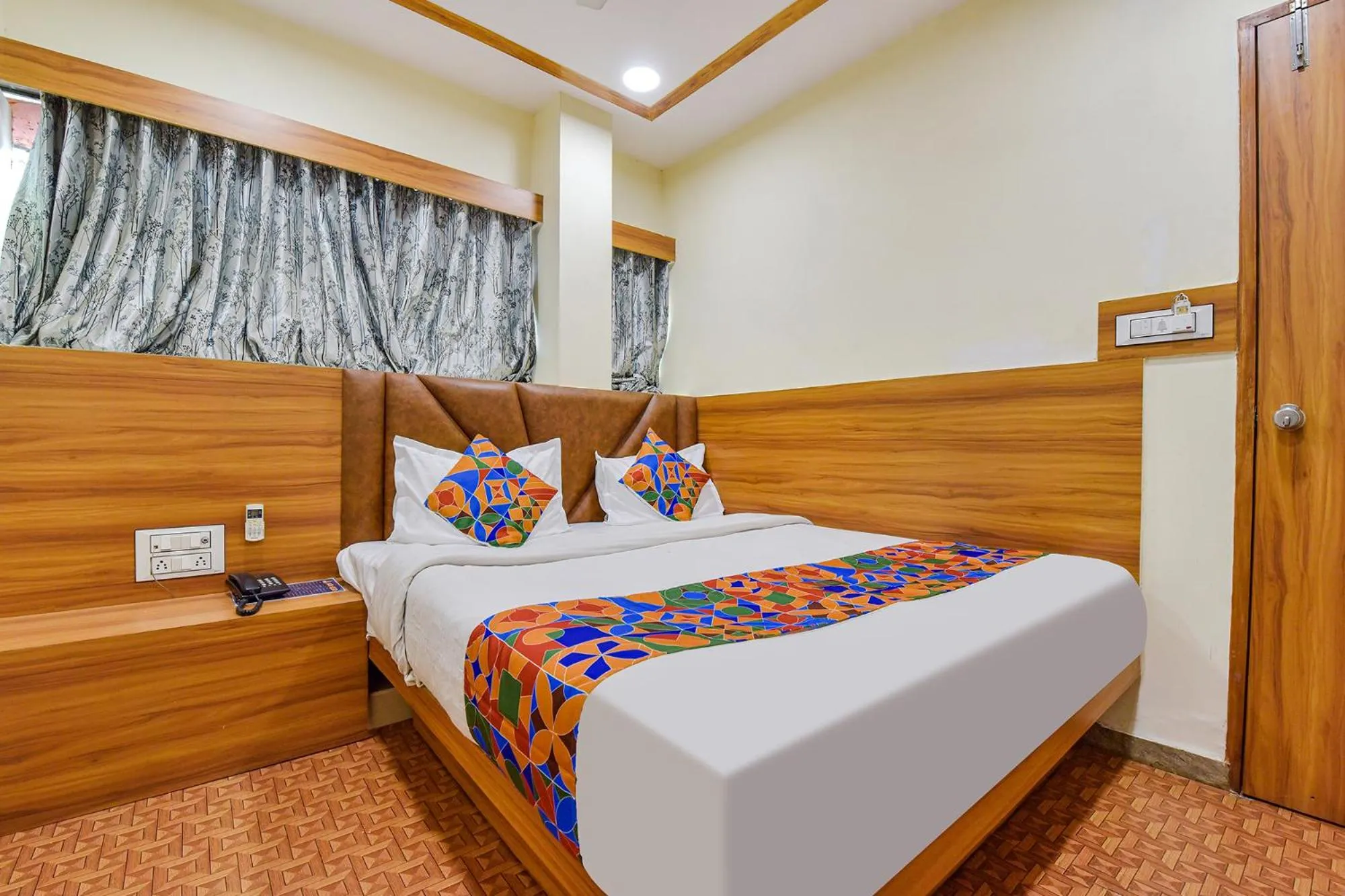 Bed in FabHotel Silver Inn - CG road