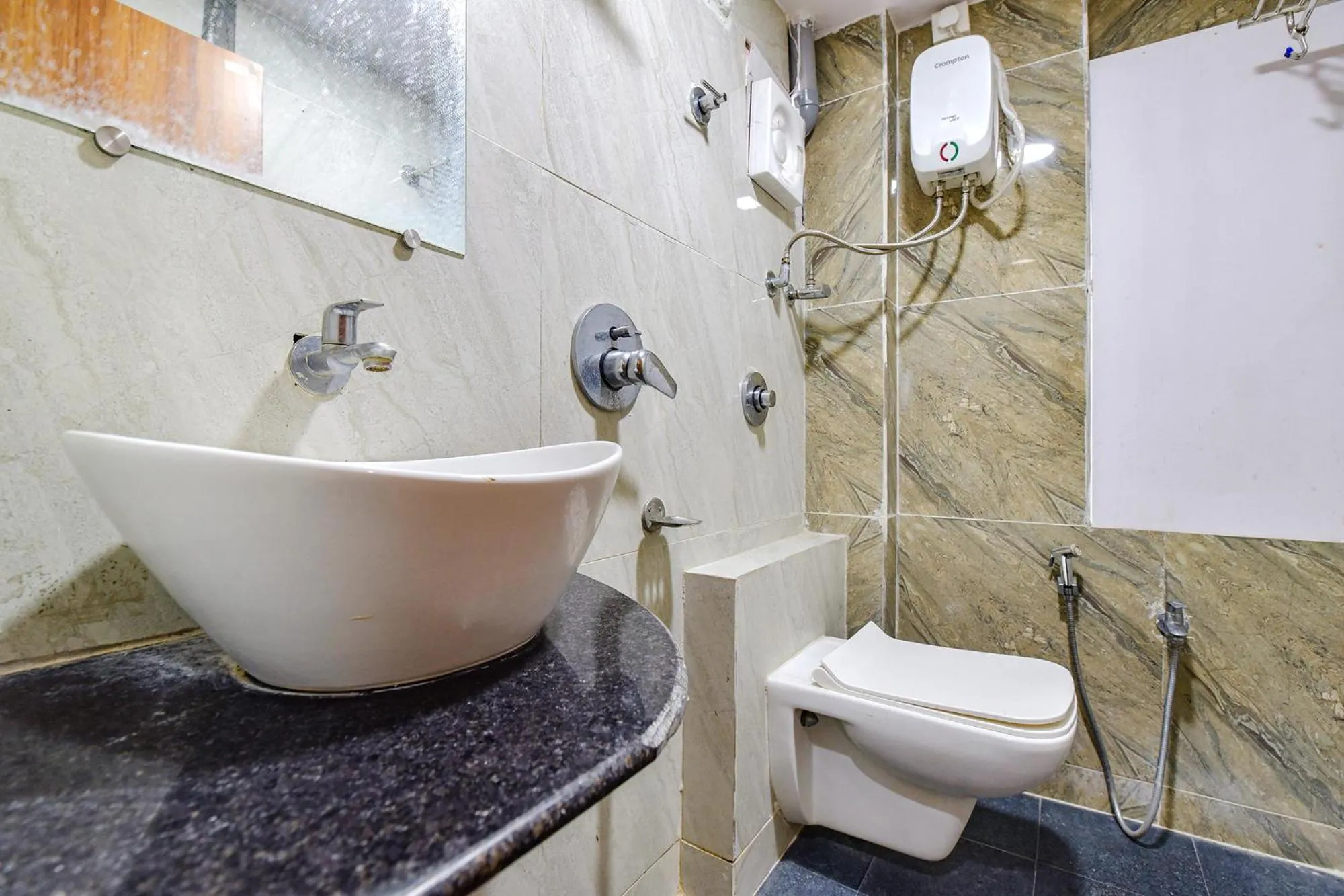 Bathroom in FabHotel Silver Inn - CG road
