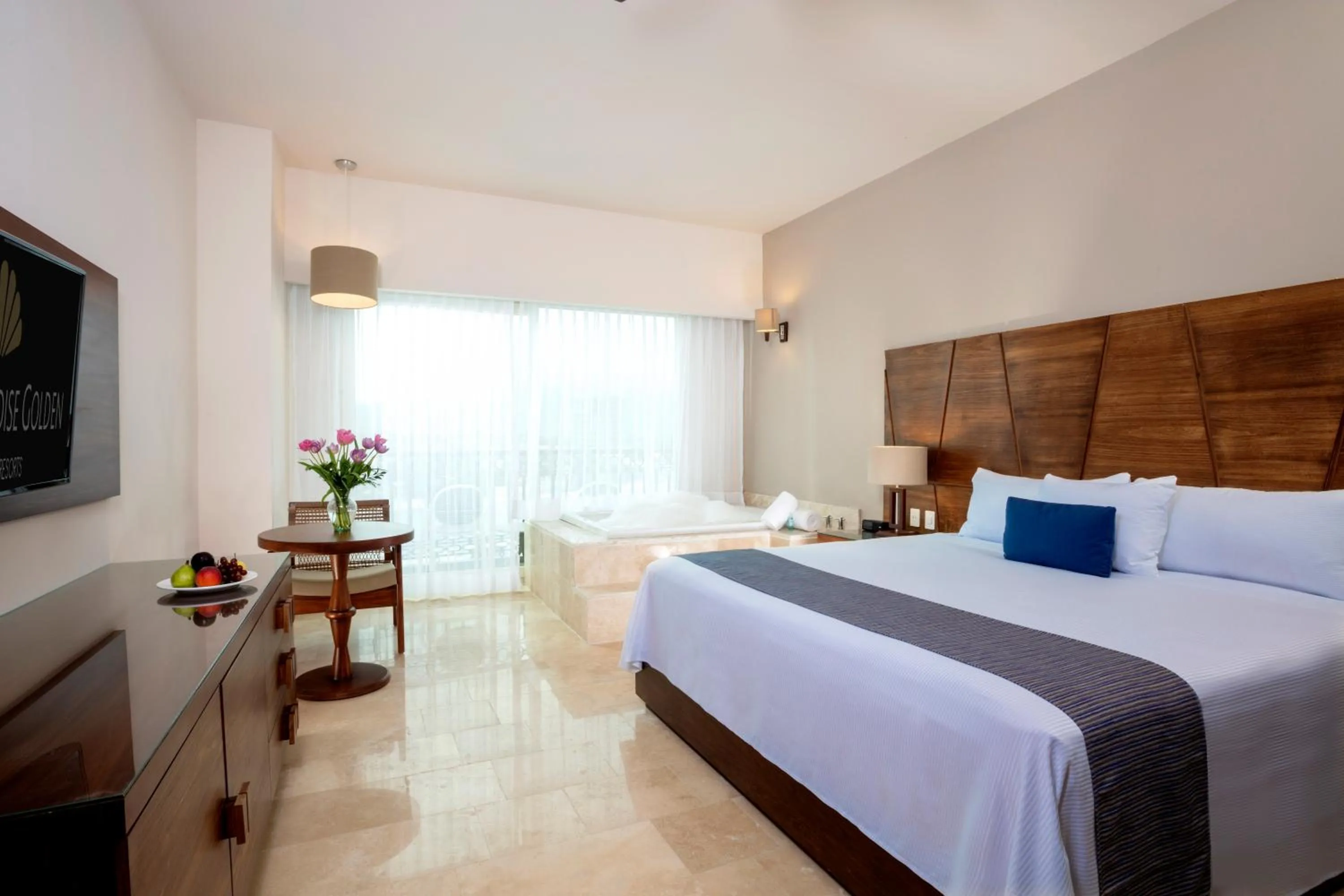 Bedroom, Bed in Crown Paradise Golden All Inclusive Resort - Adults Only