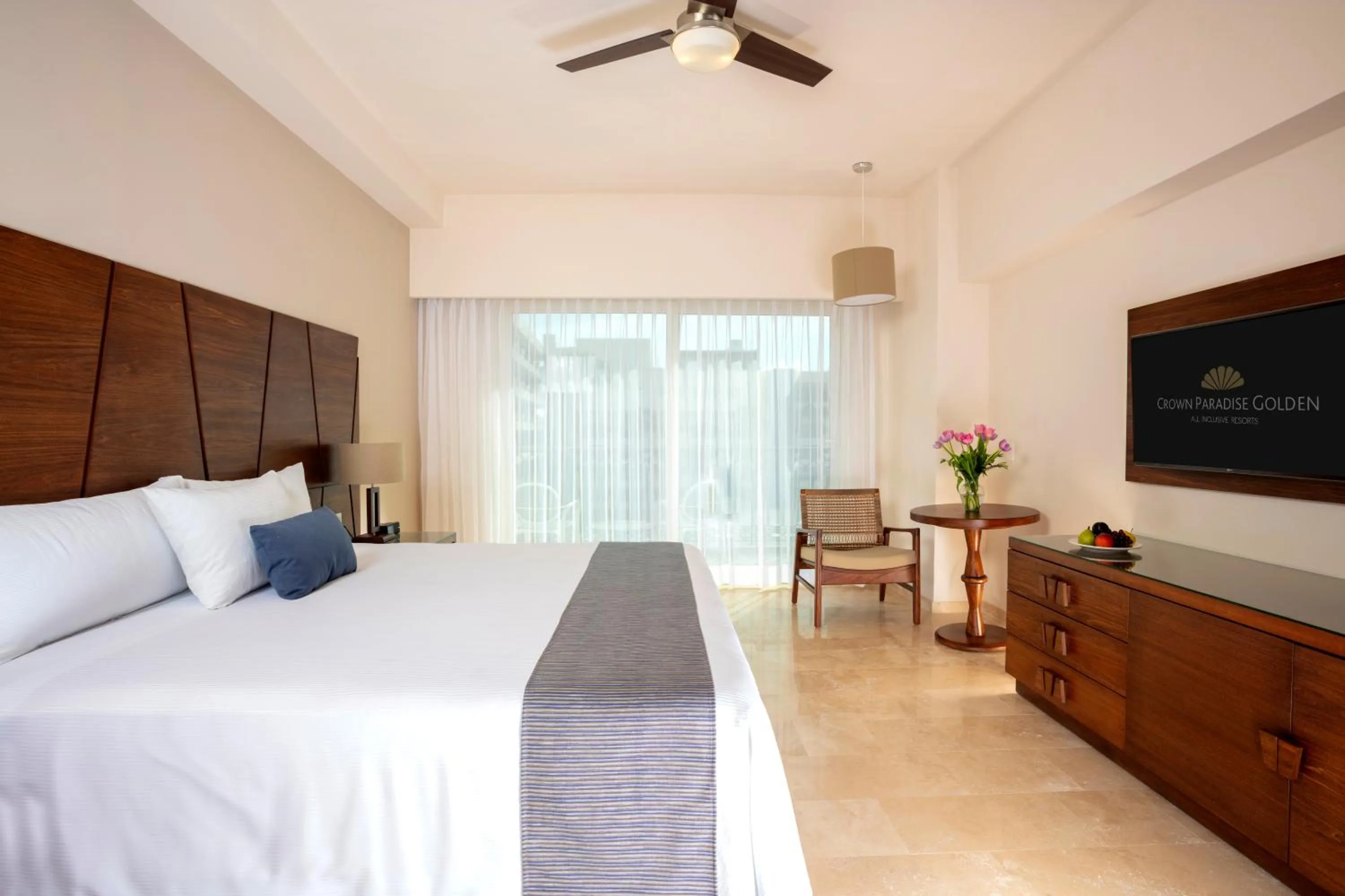 Photo of the whole room, Bed in Crown Paradise Golden All Inclusive Resort - Adults Only