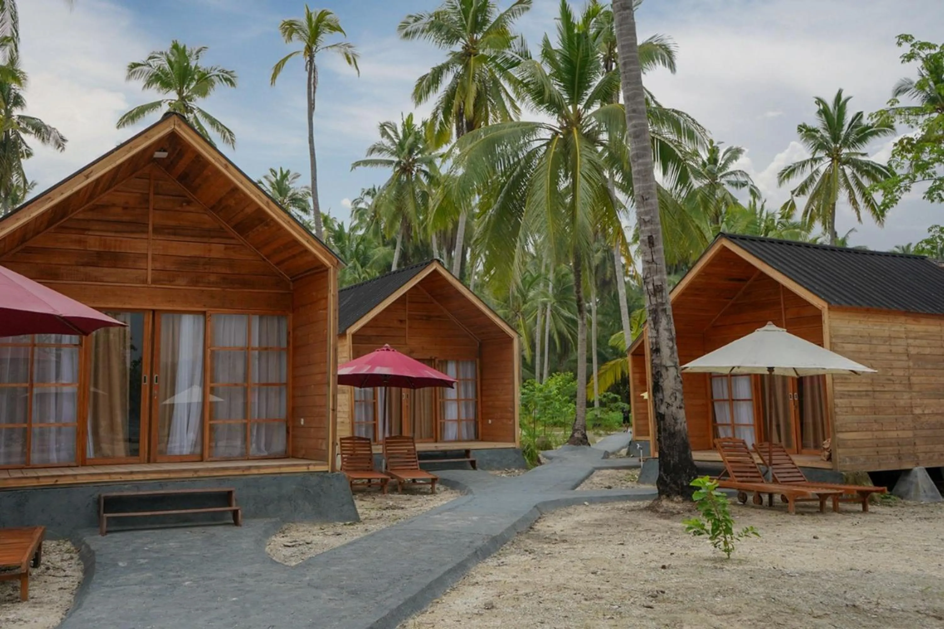 Property building in Pulau Mahitam Resort & Cottage by Hotelku
