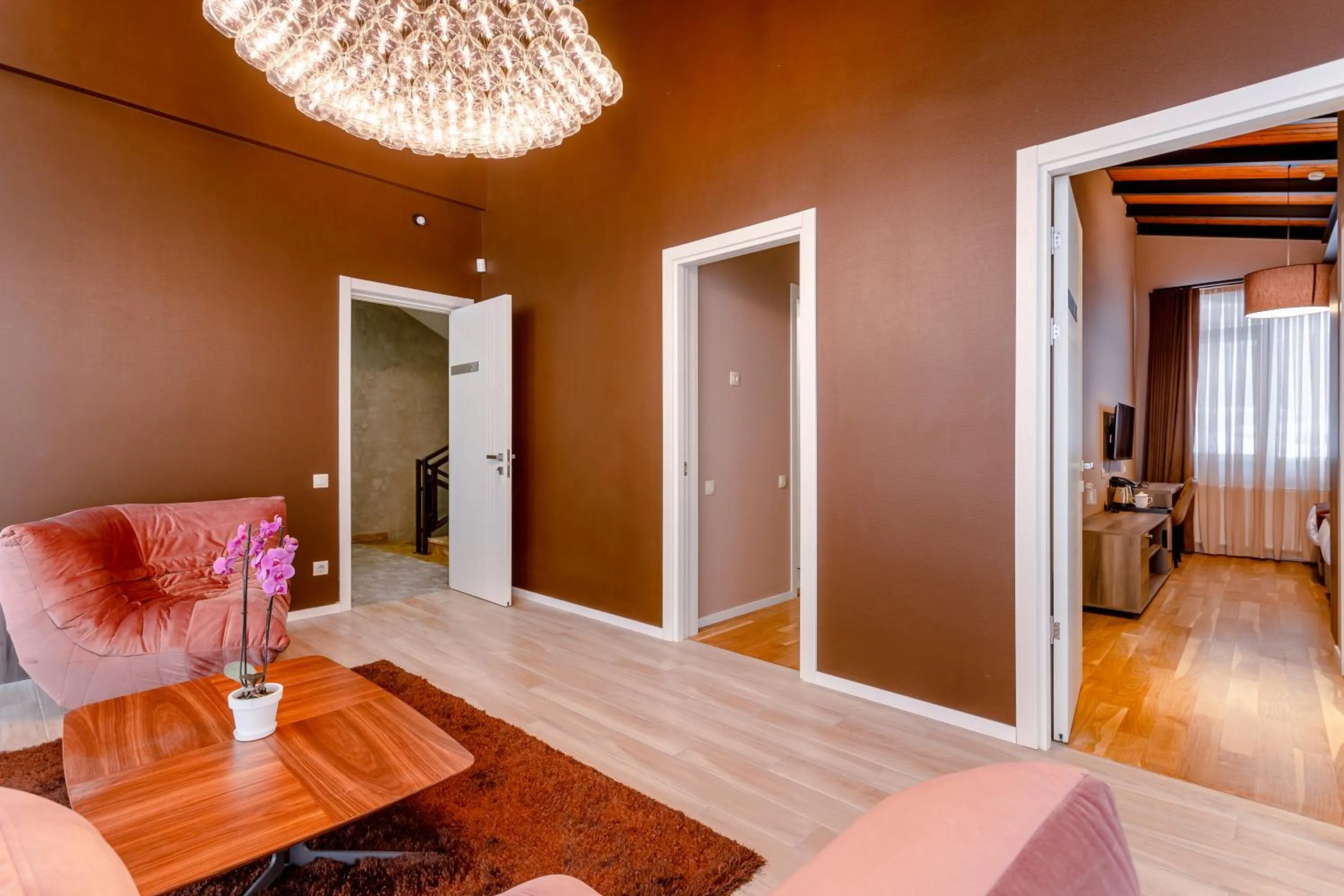 Seating area in Hotel Tsiga