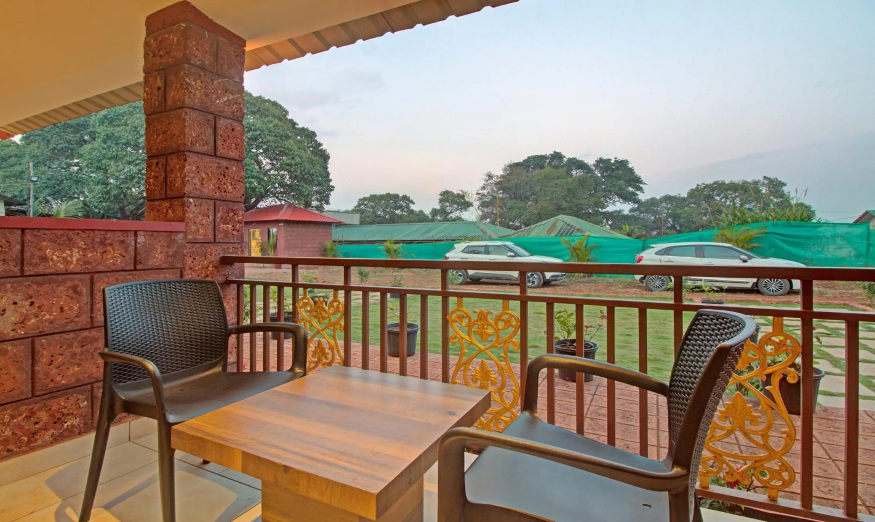 Seating area in Treebo Nakshatra Cottages Mahabaleshwar