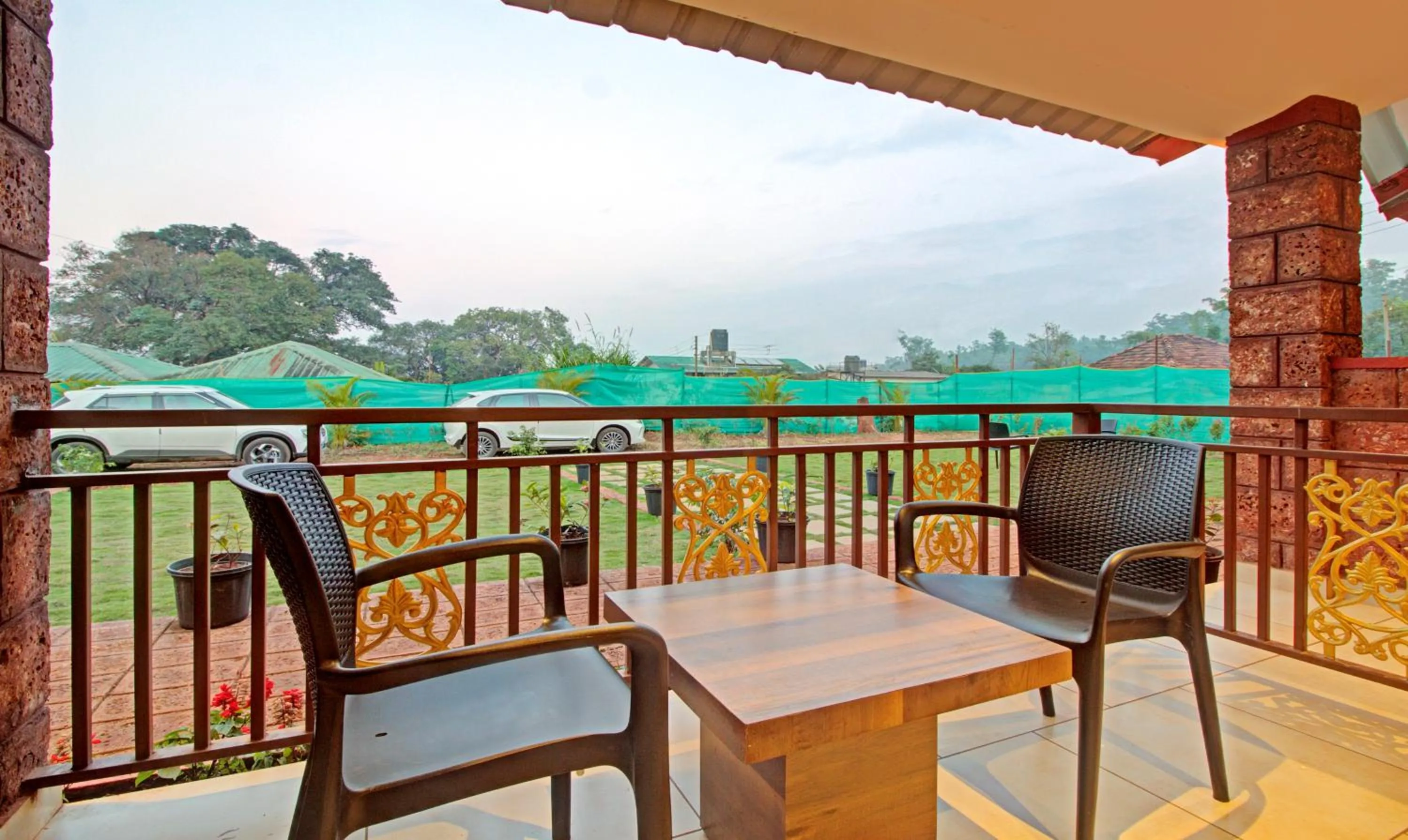 Seating area in Treebo Nakshatra Cottages Mahabaleshwar