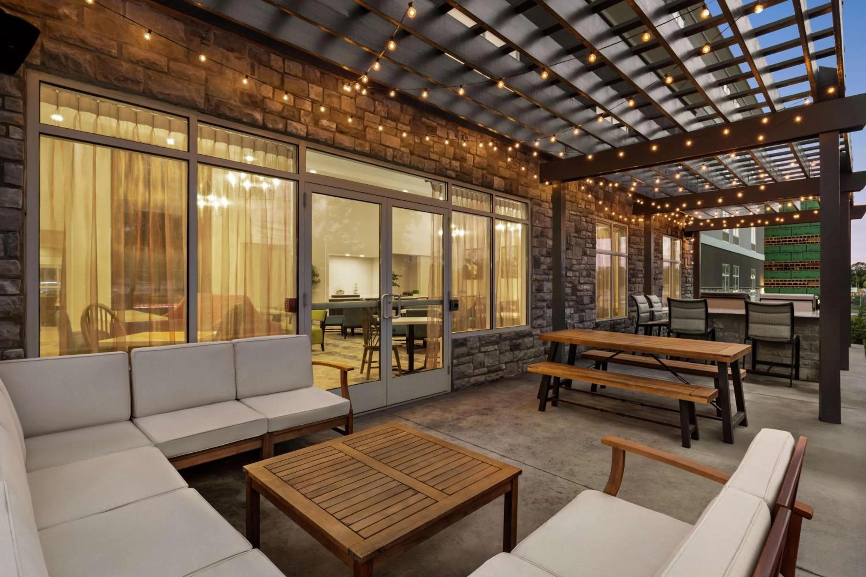 Patio in Homewood Suites By Hilton Carlisle