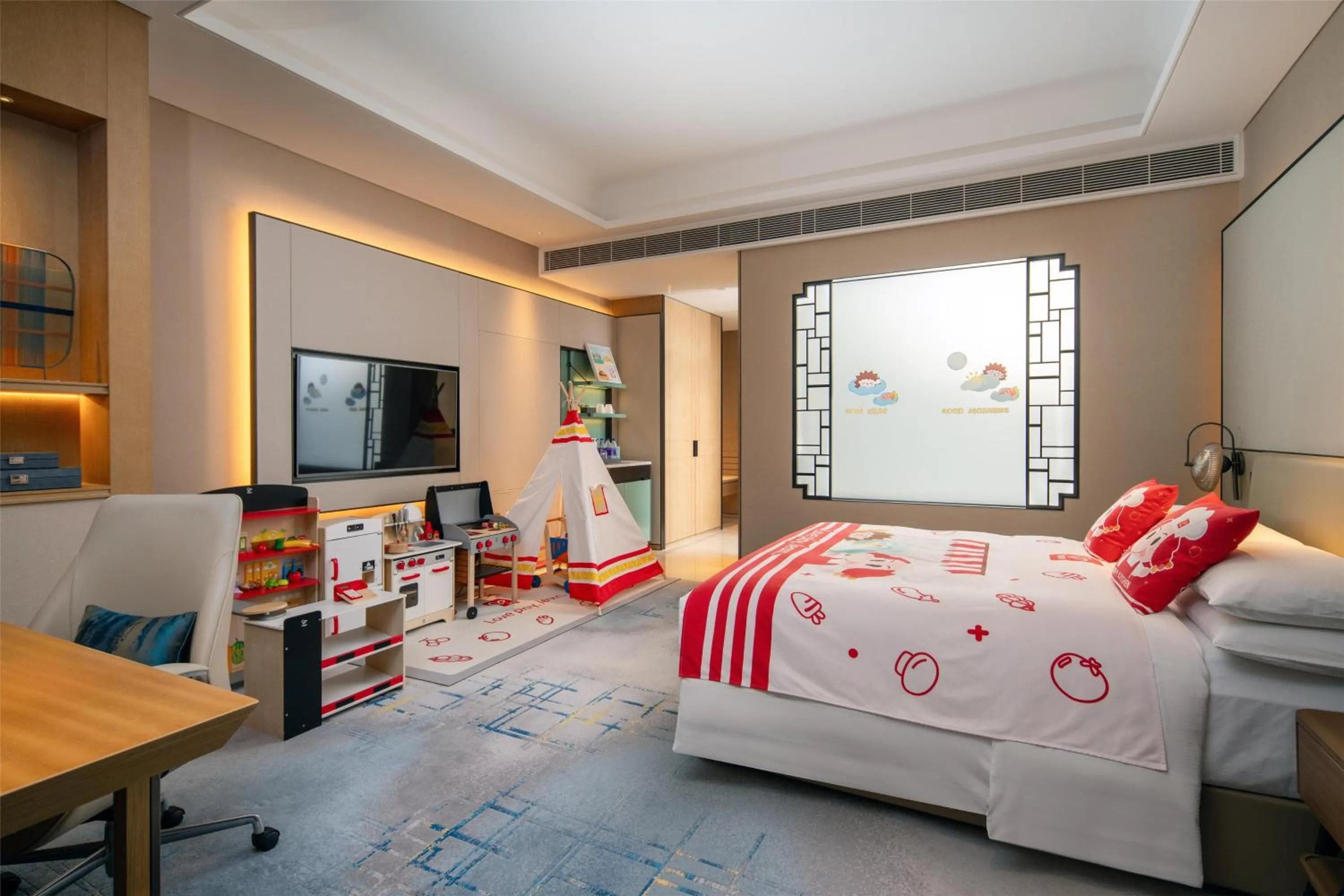 Bed in Hilton Suzhou Wuzhong