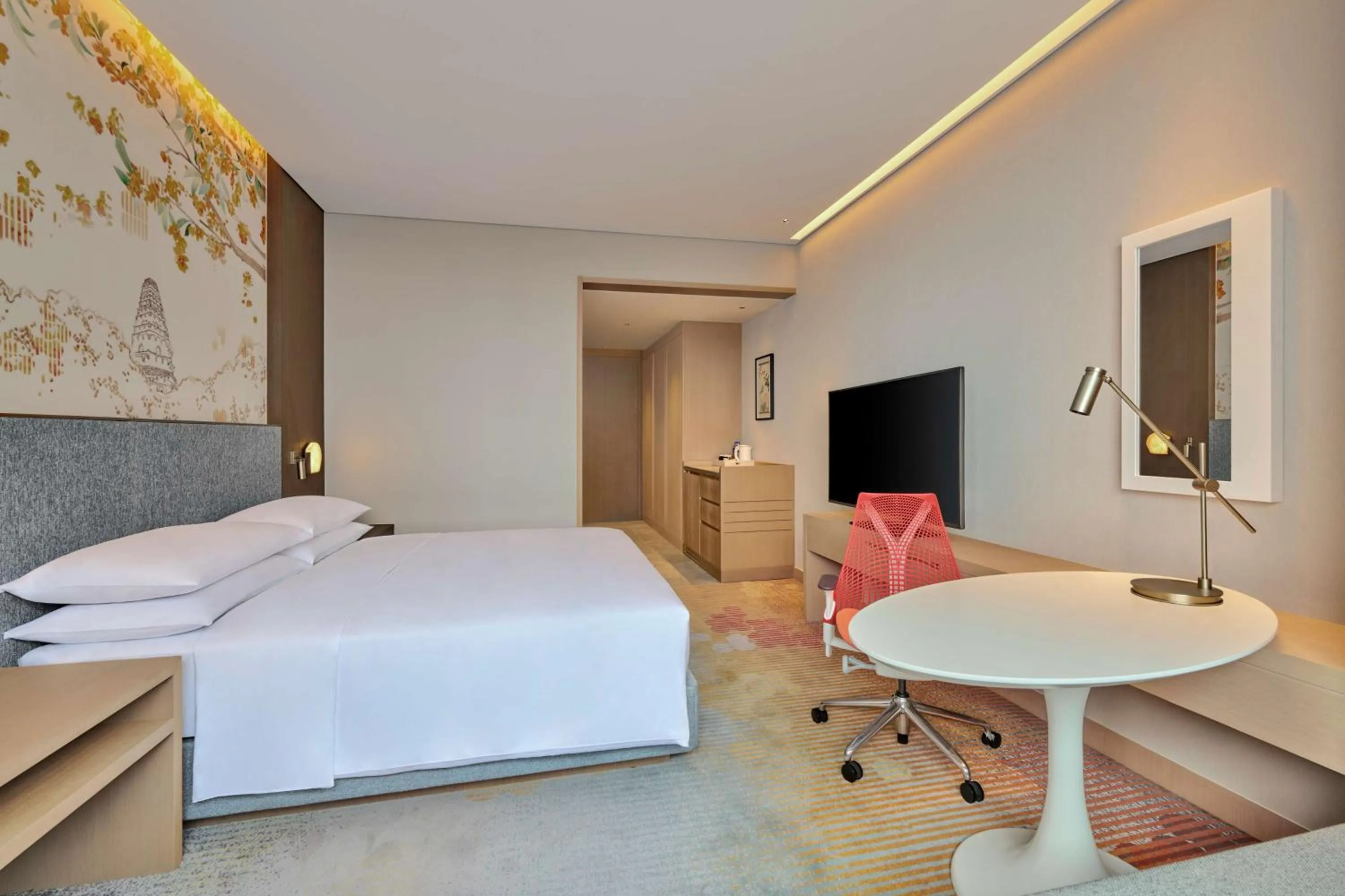 Bedroom, Bed in Hilton Garden Inn Suzhou Wuzhong