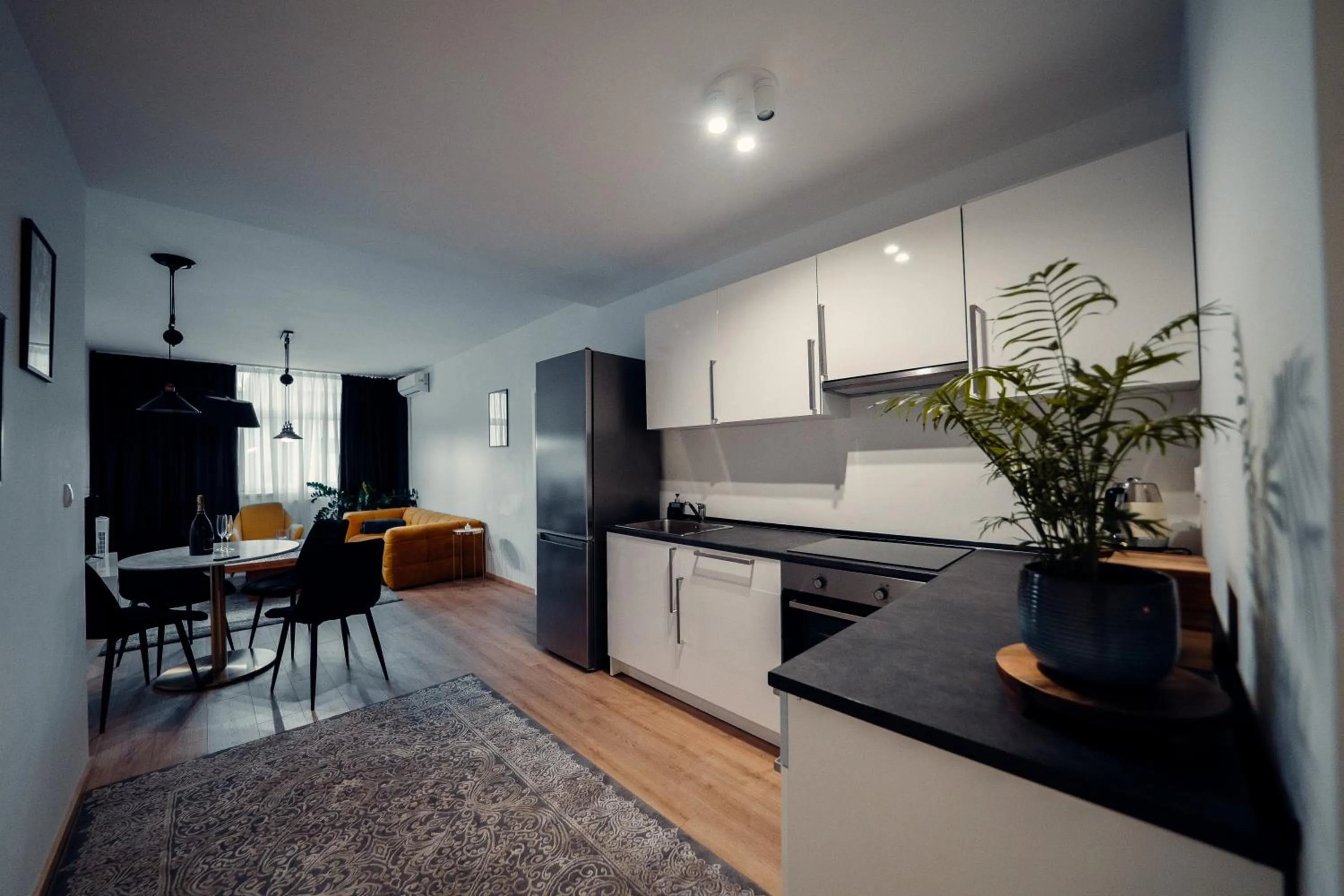 Kitchen or kitchenette in TIFFANY Apartment Hotel