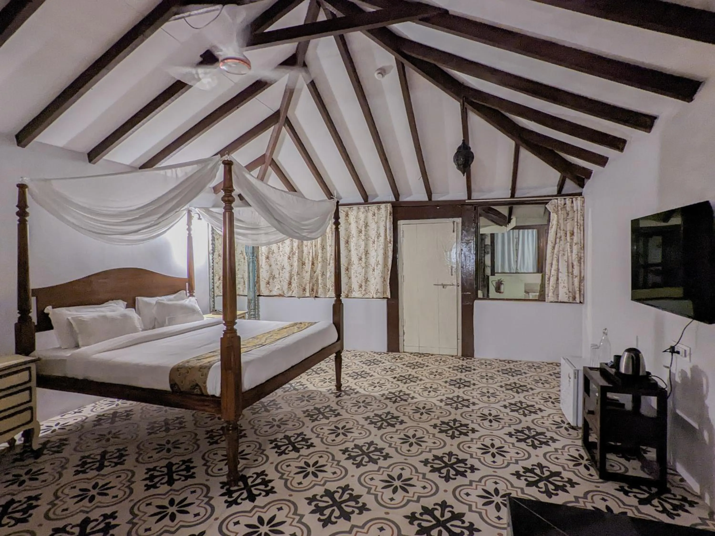 Bed in De Soul Sante Beach Resort Morjim Goa