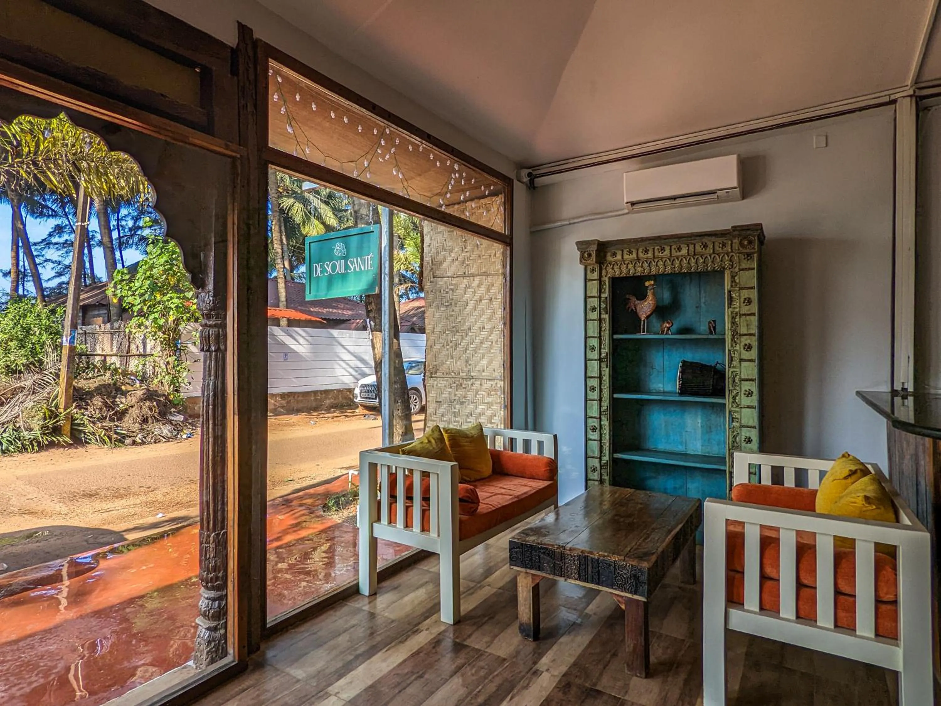 Seating area in De Soul Sante Beach Resort Morjim Goa