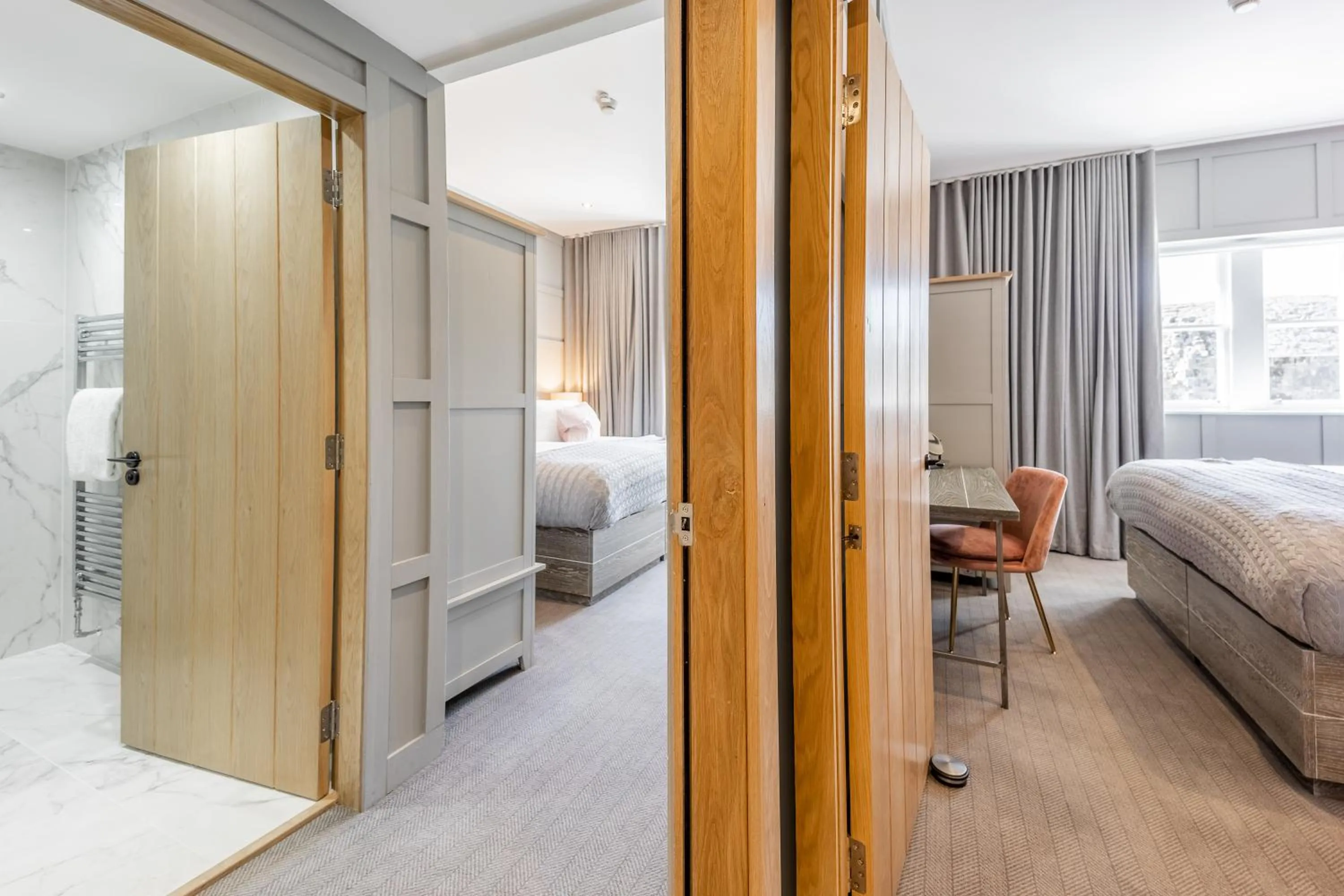 Living room, Bed in No1 Apartments St Andrews - South Street