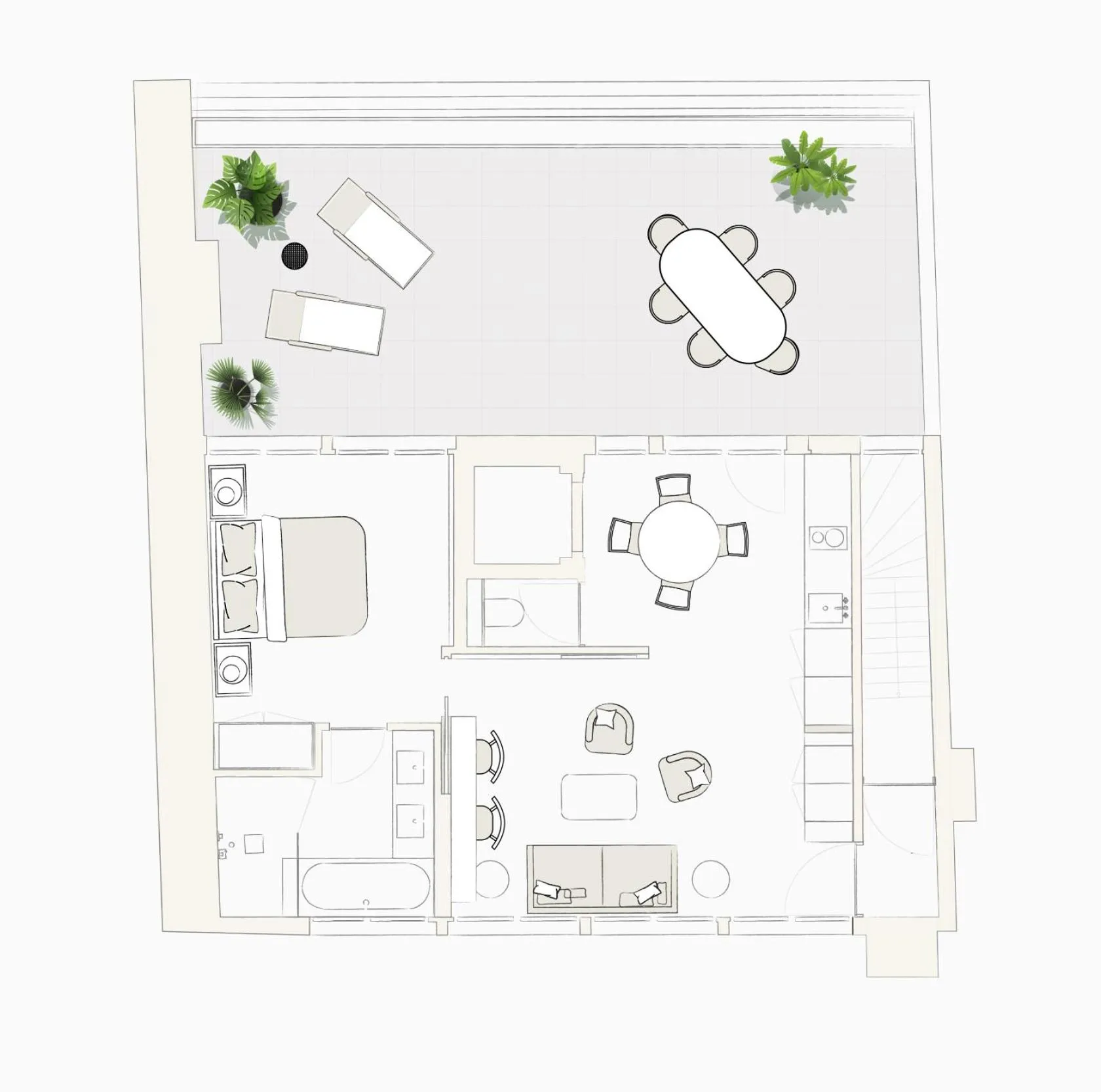 Floor plan in Maison Boissière BARNES Residences