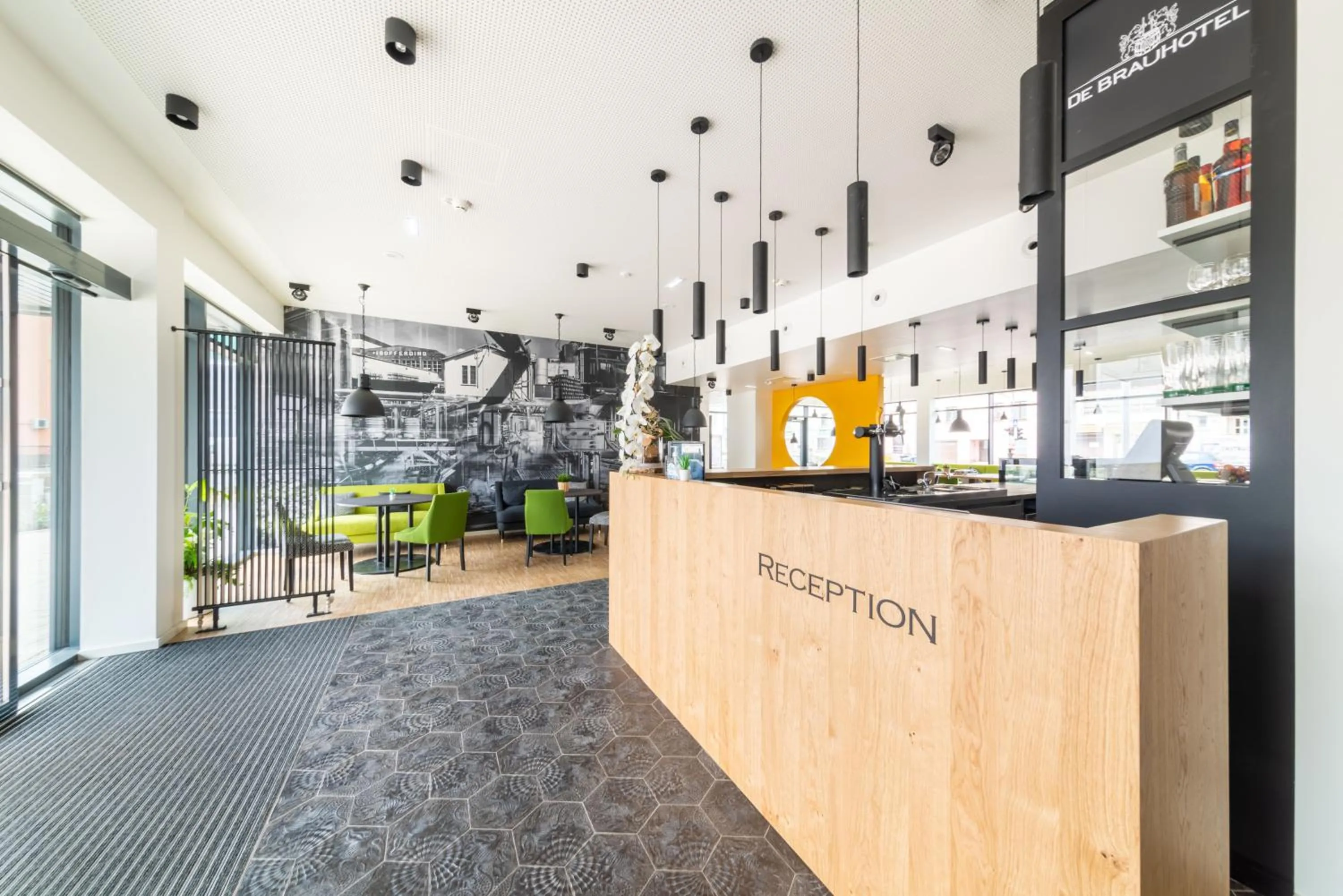 Lobby or reception in De Brauhotel - Hôtel de la Brasserie Nationale