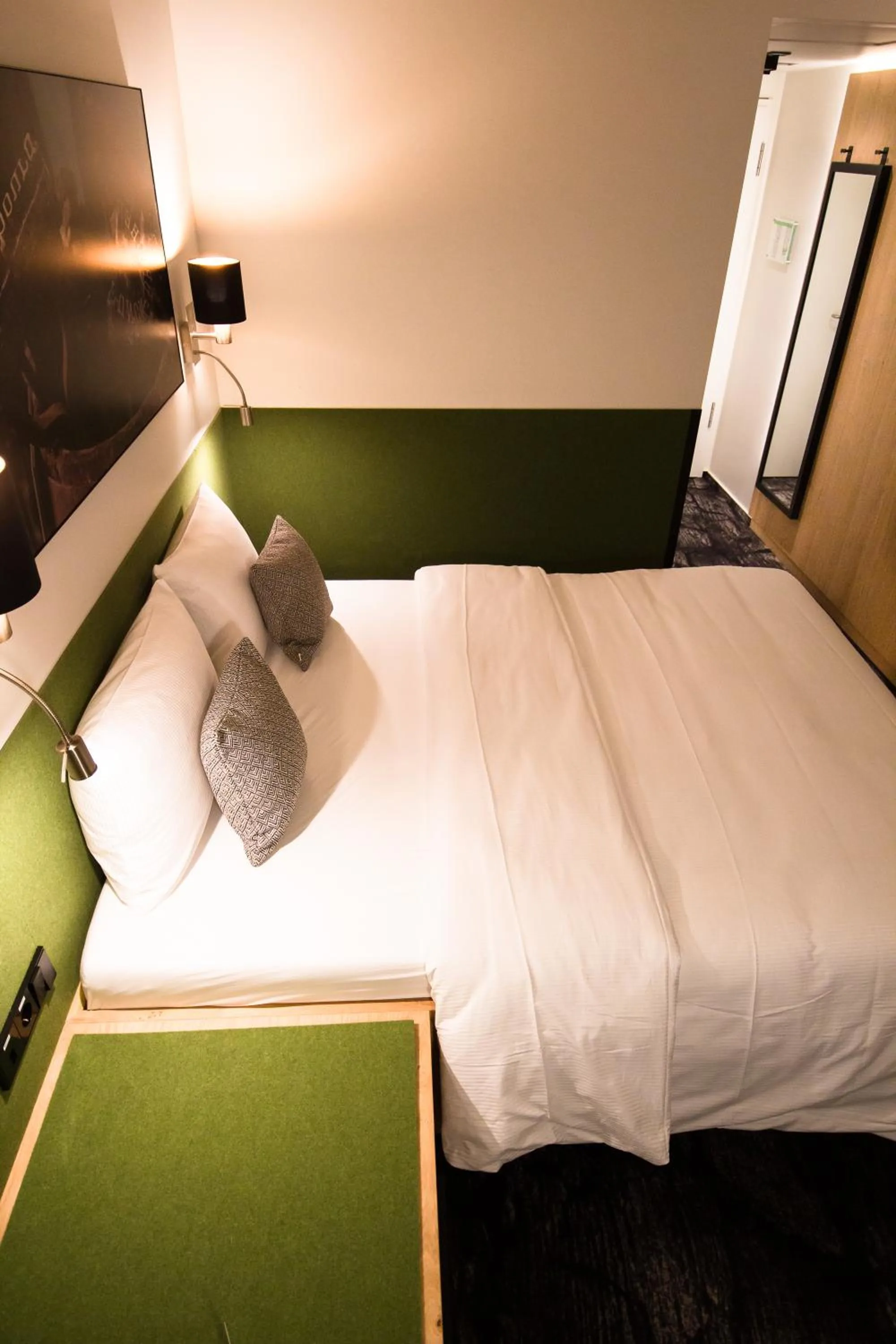 Bed in De Brauhotel - Hôtel de la Brasserie Nationale