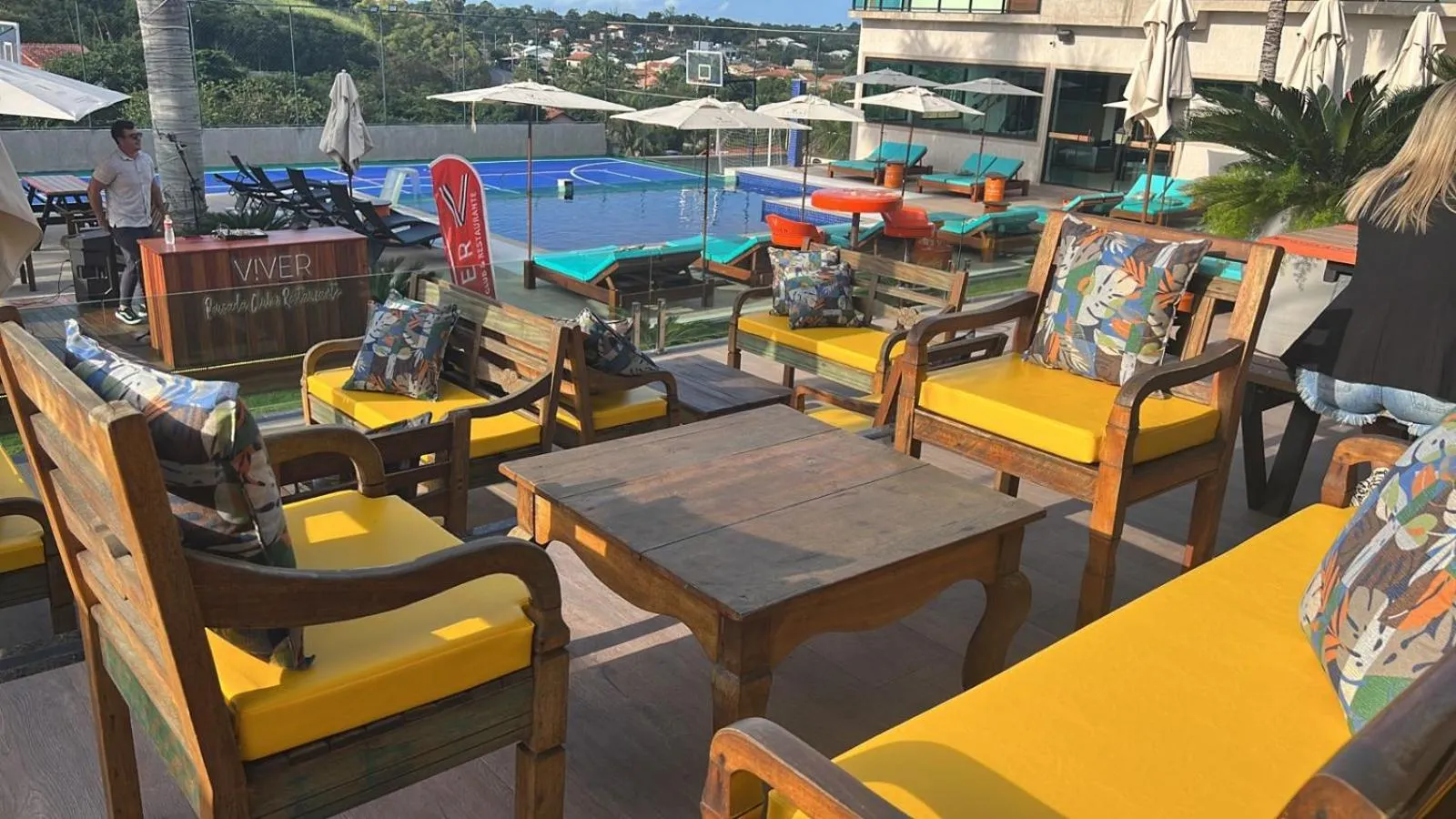 Patio in VIVER Pousada Club & Restaurante