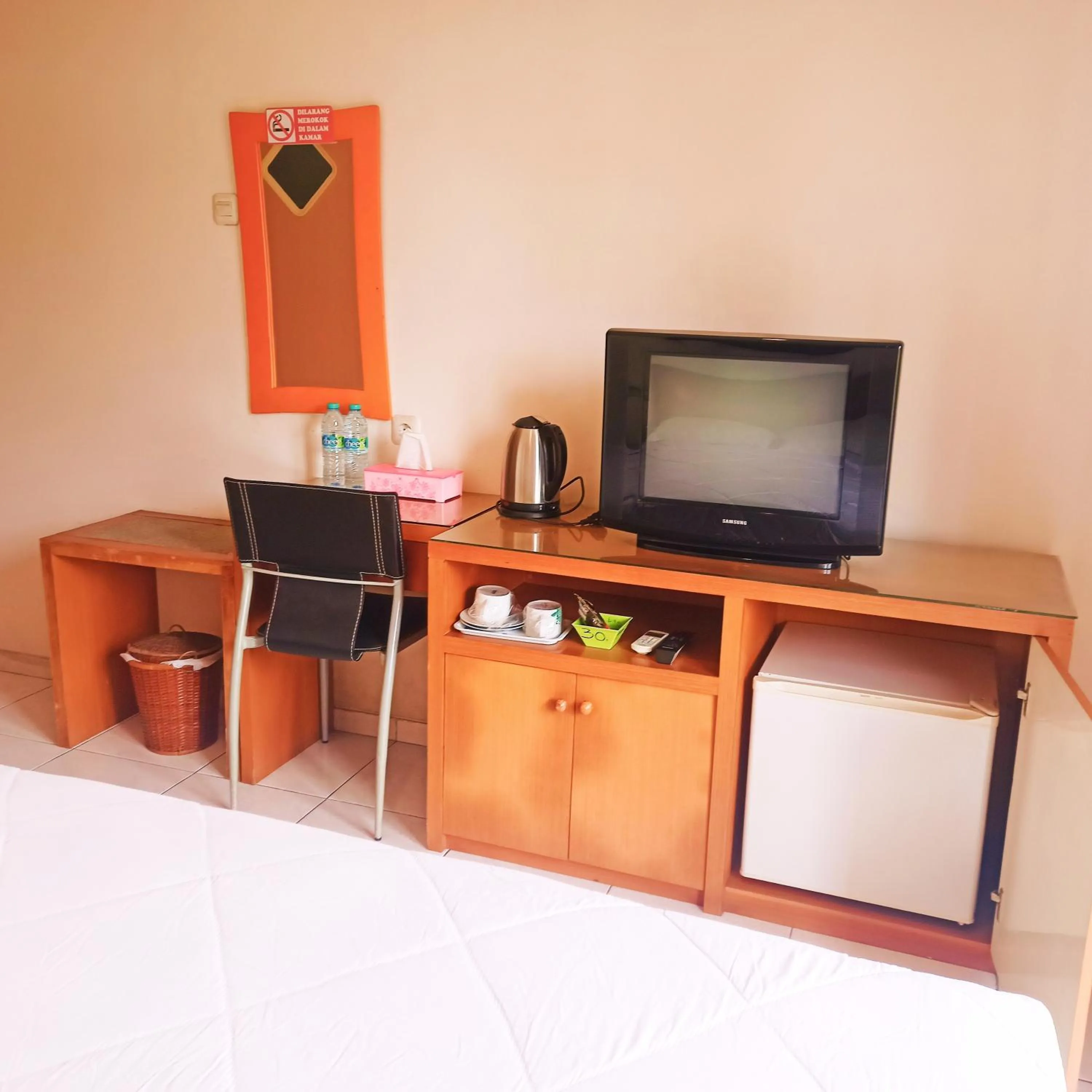 Bed in Hotel Flamboyan