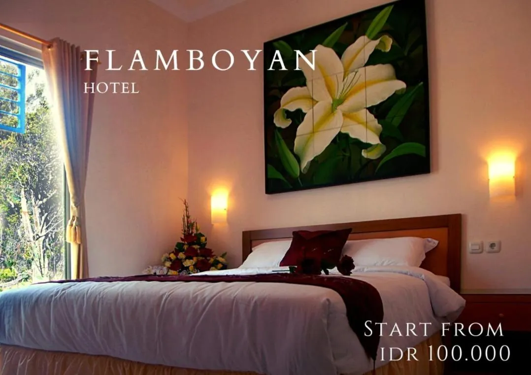 Bed in Hotel Flamboyan