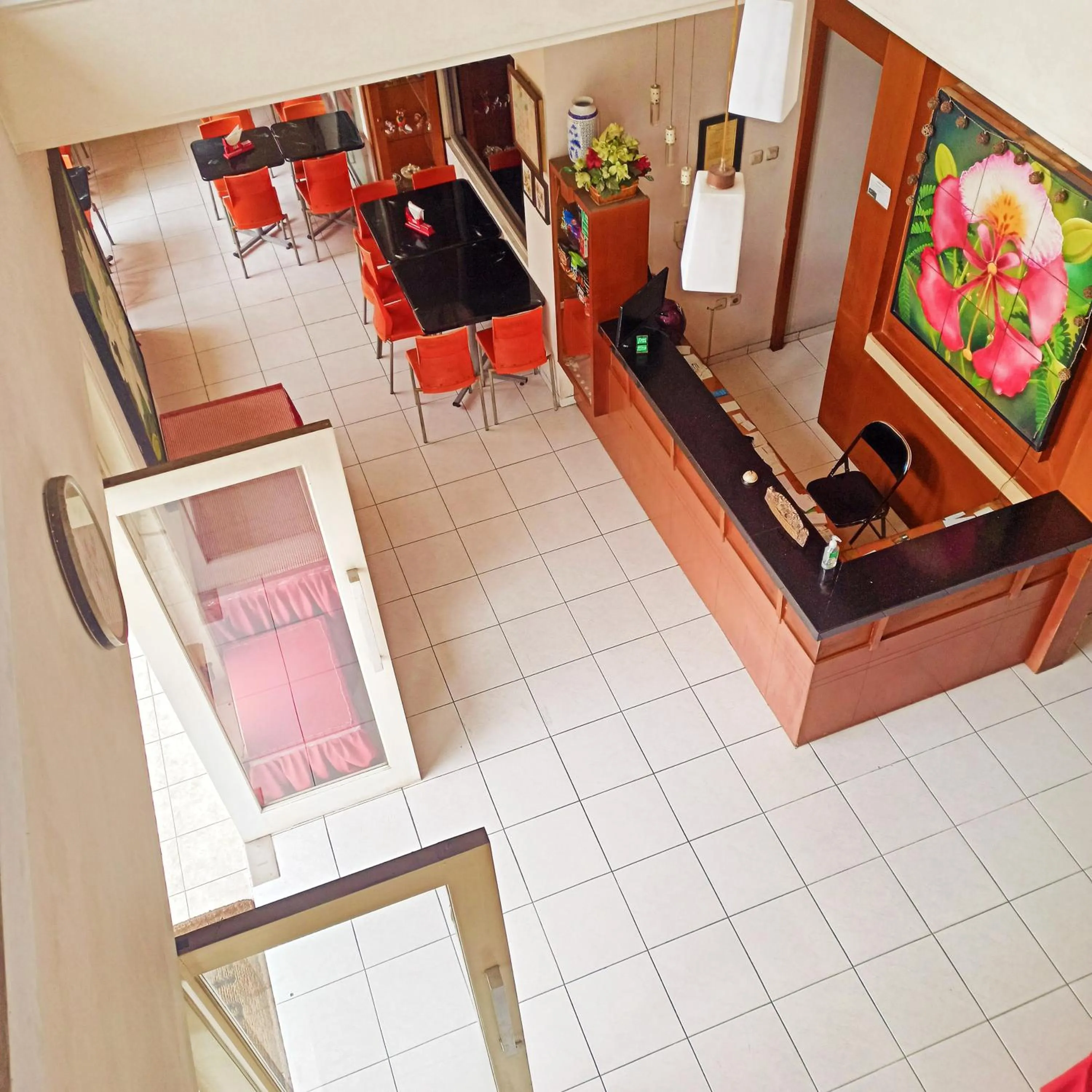 Lobby or reception in Hotel Flamboyan