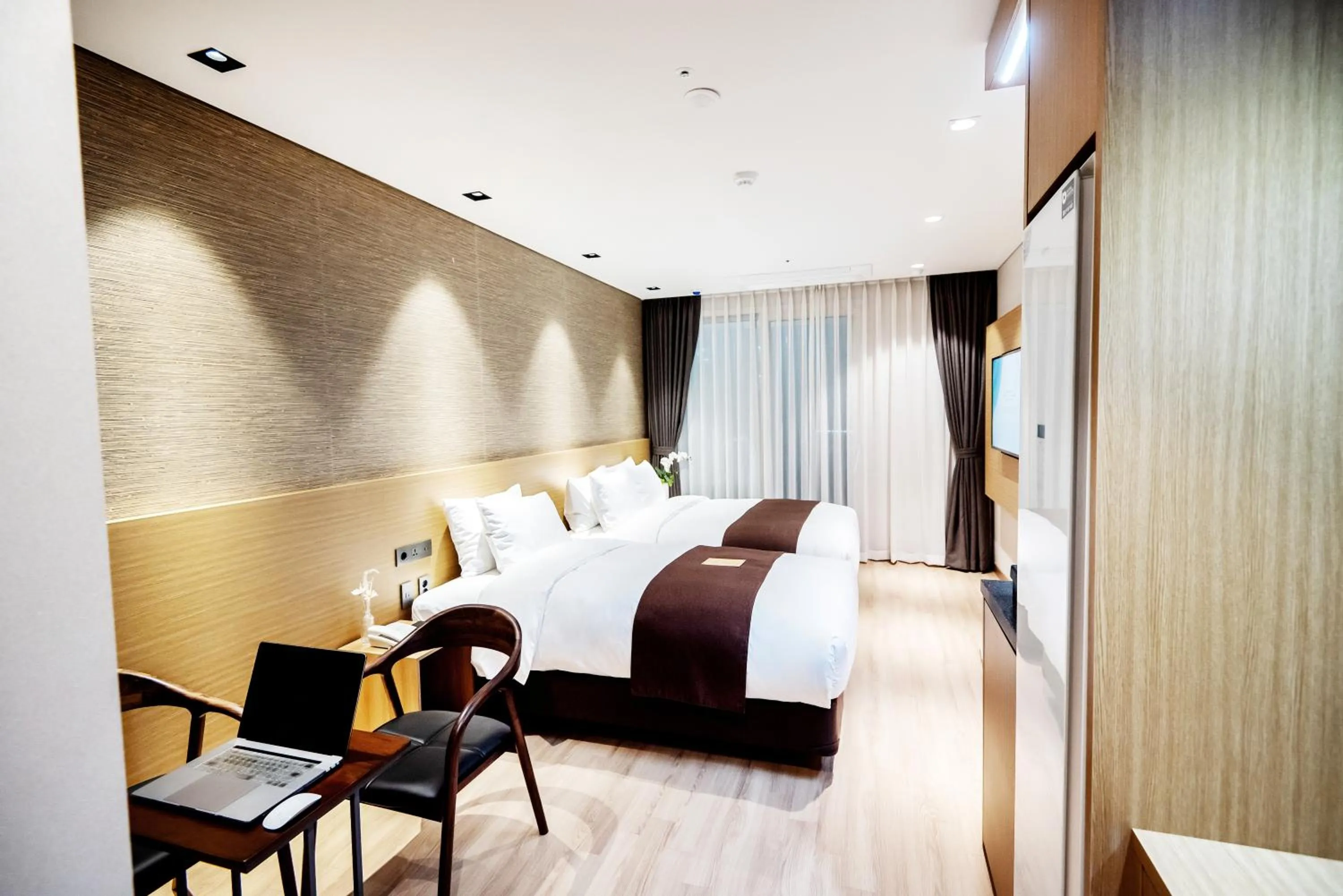 Bed in Intrada Icheon Hotel