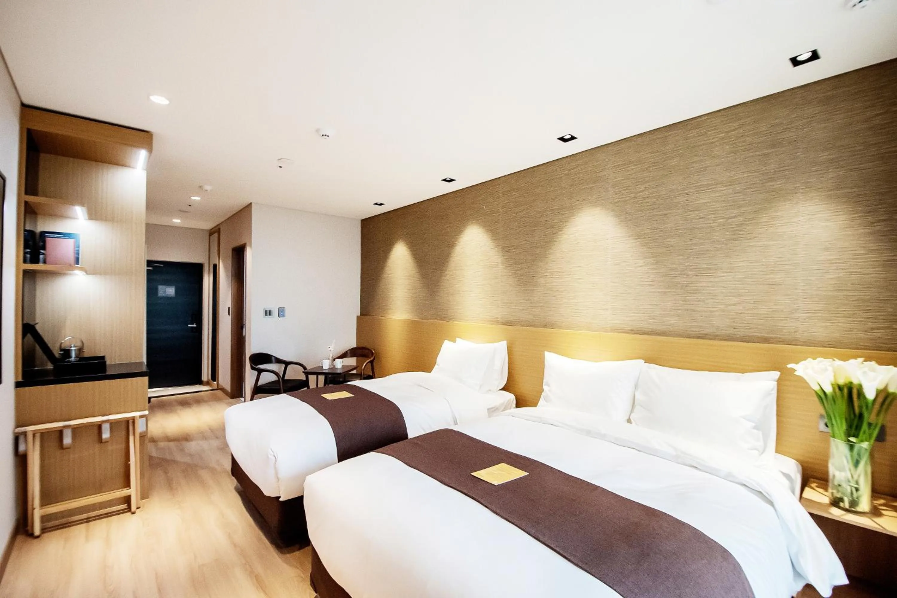 Bed in Intrada Icheon Hotel