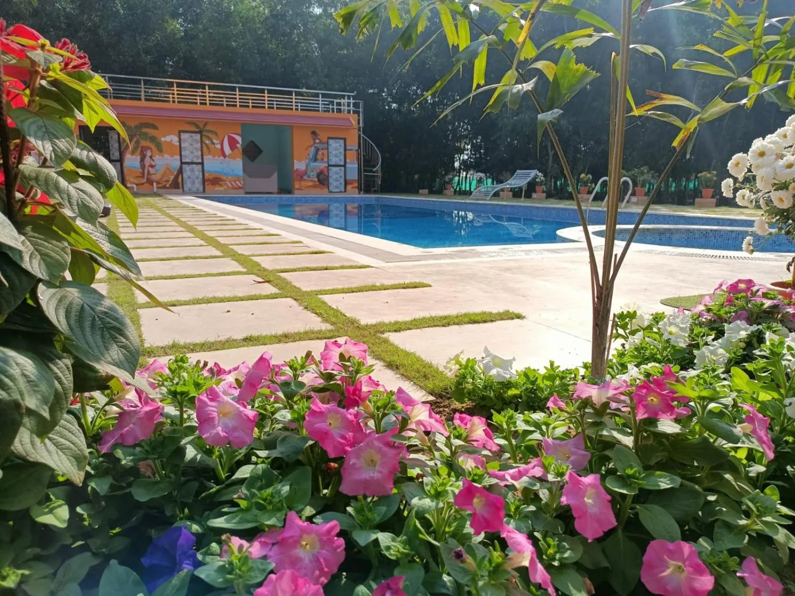 Swimming pool in Resort Neel Nirjan !! Best Family Couple friendly family Resort!!