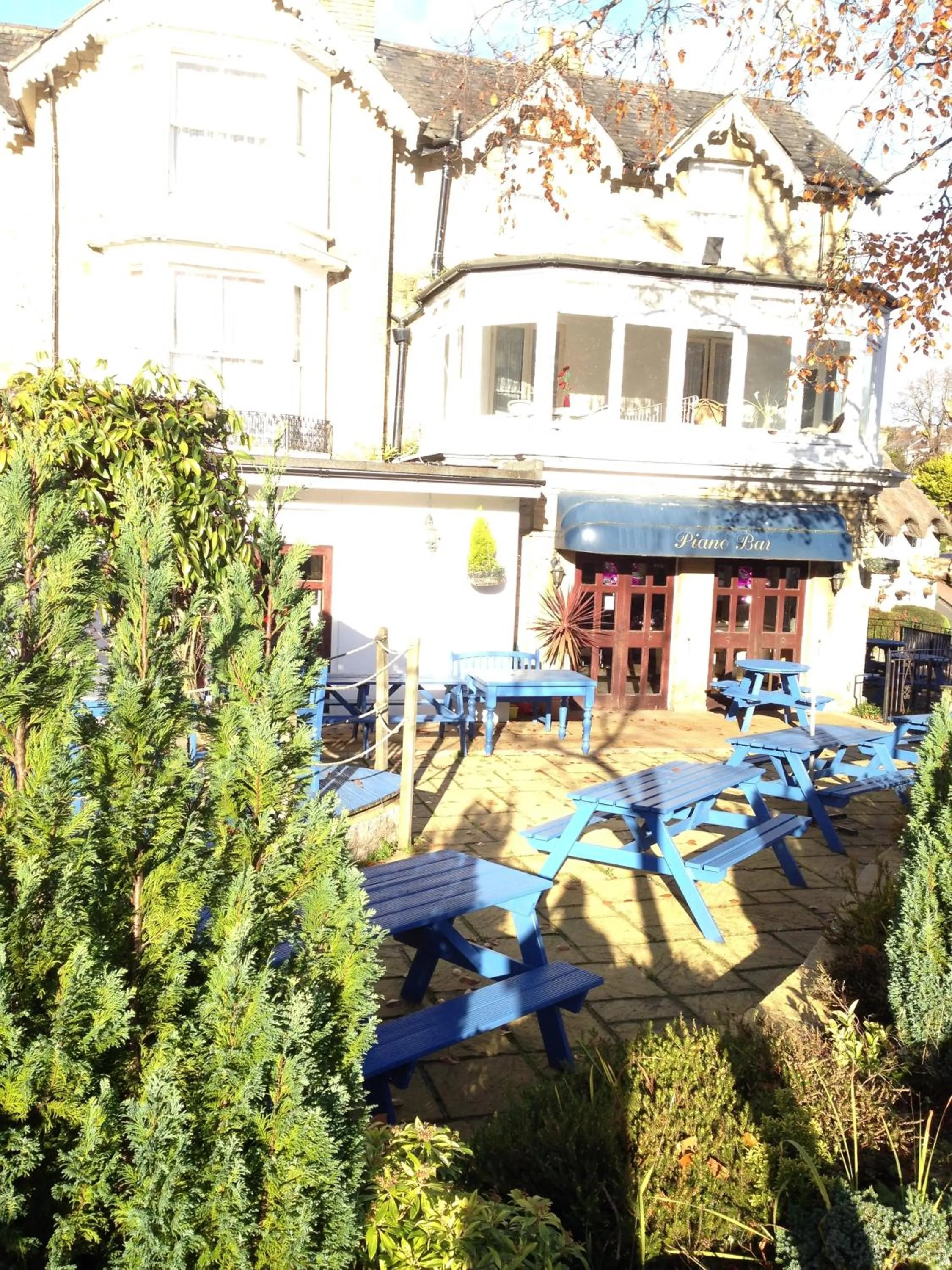 Patio in Holliers Hotel
