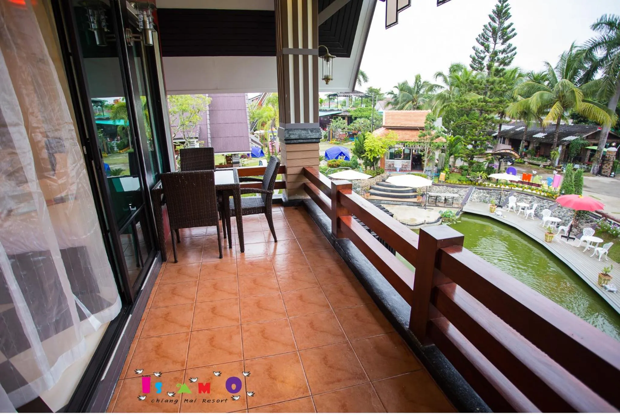 Balcony/Terrace in Is Am O Chiang Mai Resort
