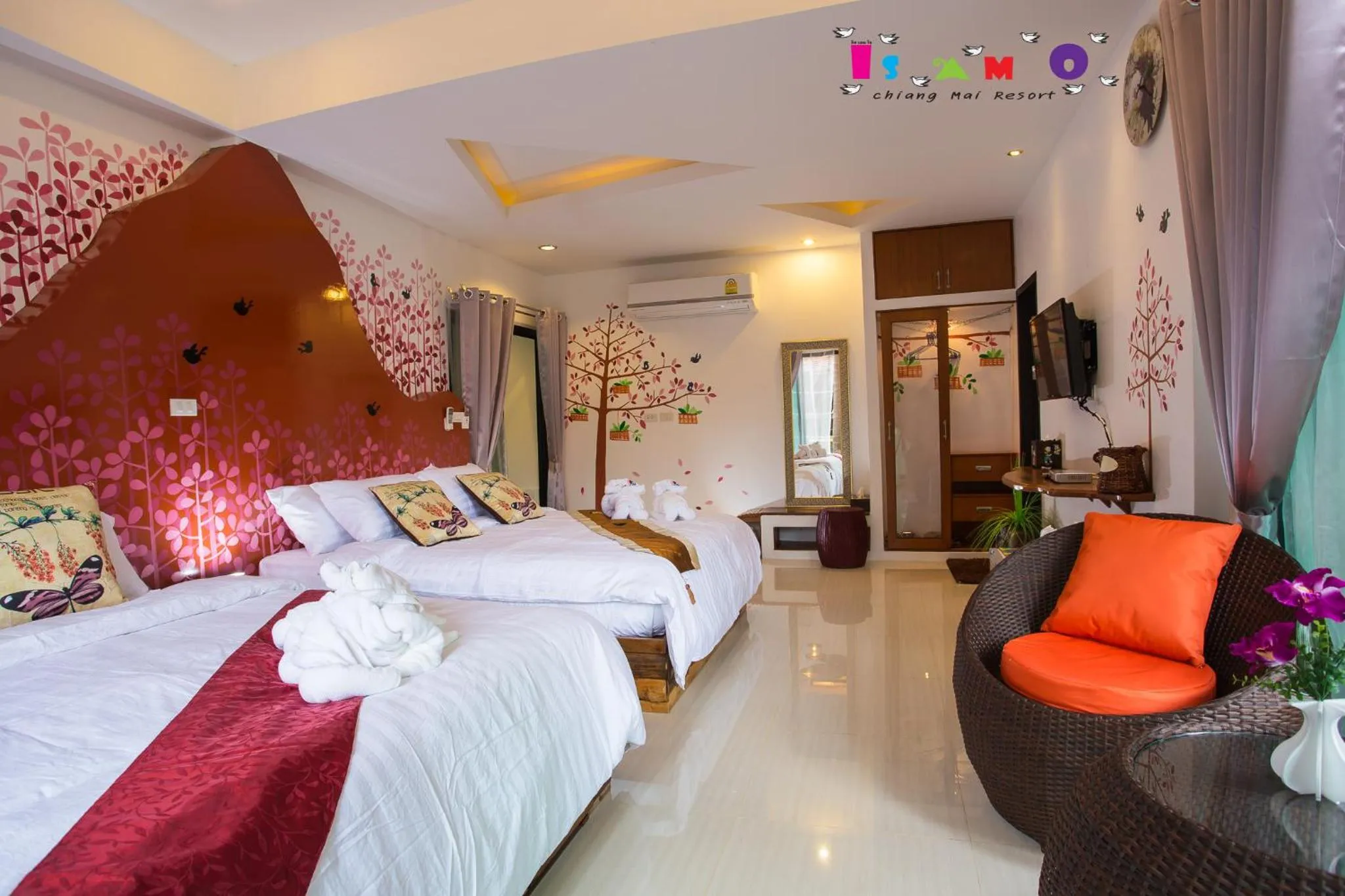 Bed in Is Am O Chiang Mai Resort