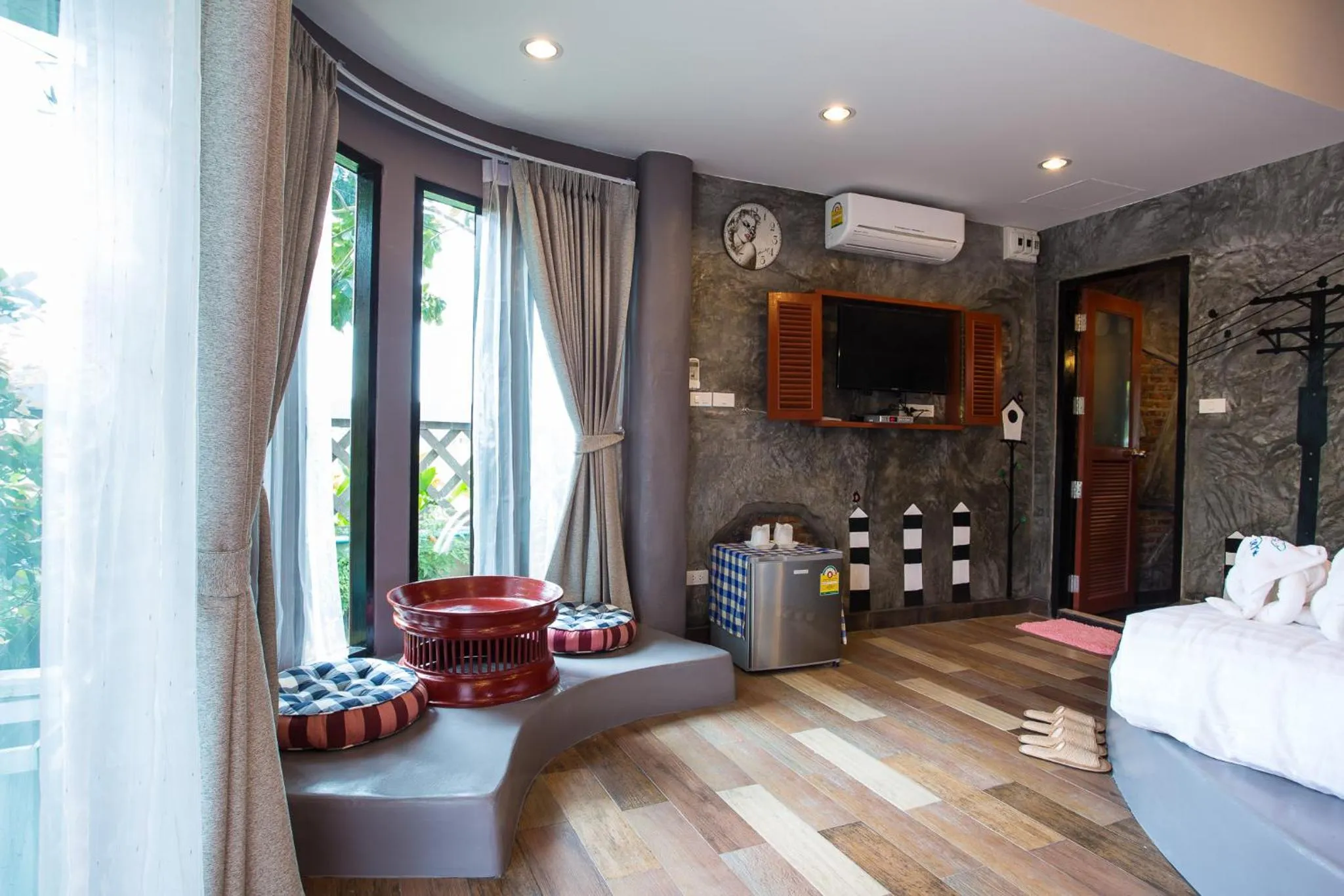 Seating area, Bed in Is Am O Chiang Mai Resort