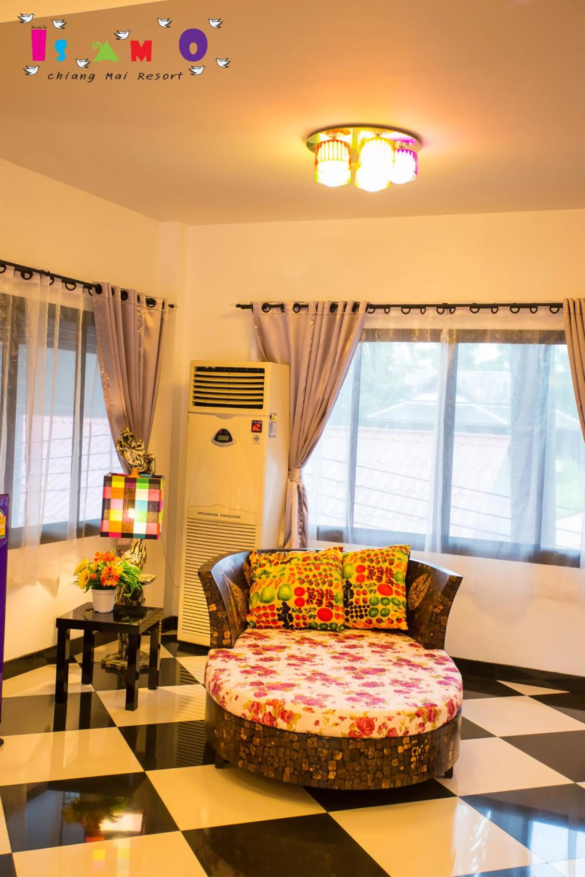 Seating area, Bed in Is Am O Chiang Mai Resort