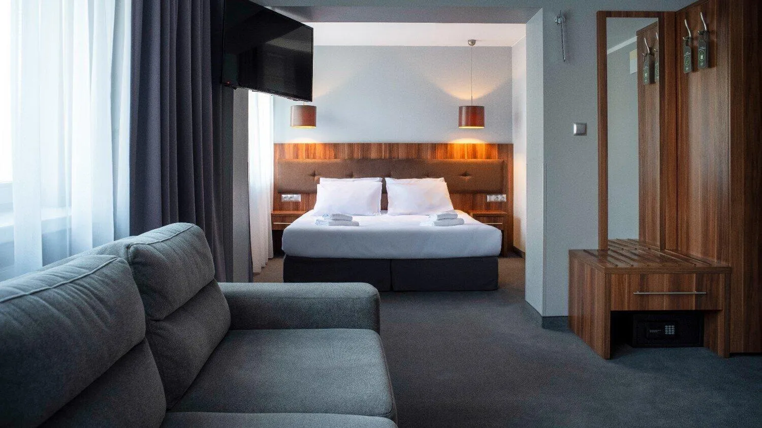 Photo of the whole room, Bed in B&B HOTEL Piotrków Trybunalski