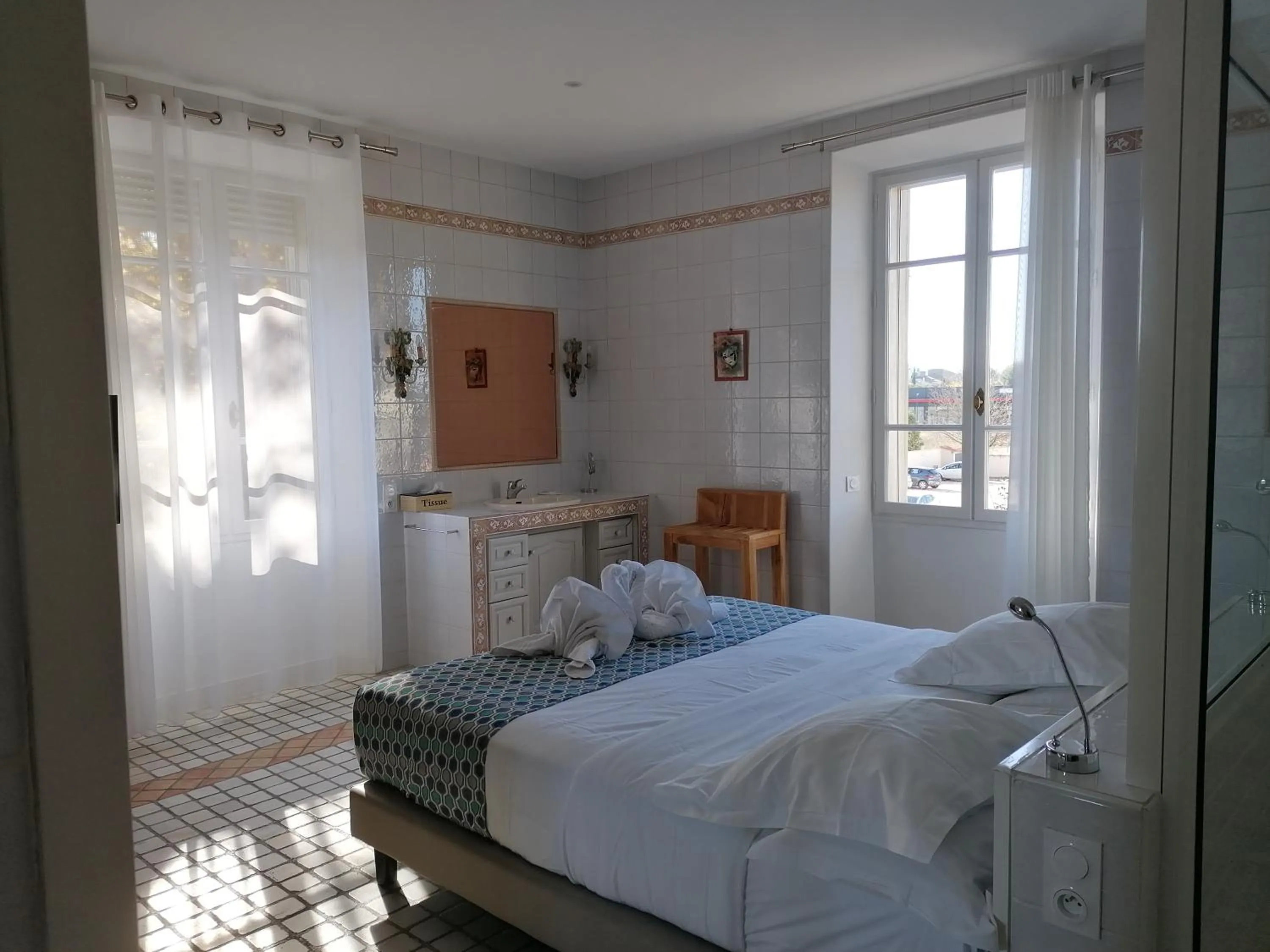 Bed in DOMAINE DE LA NERTHE- HOTEL PROVENCE MEDITERRANEE