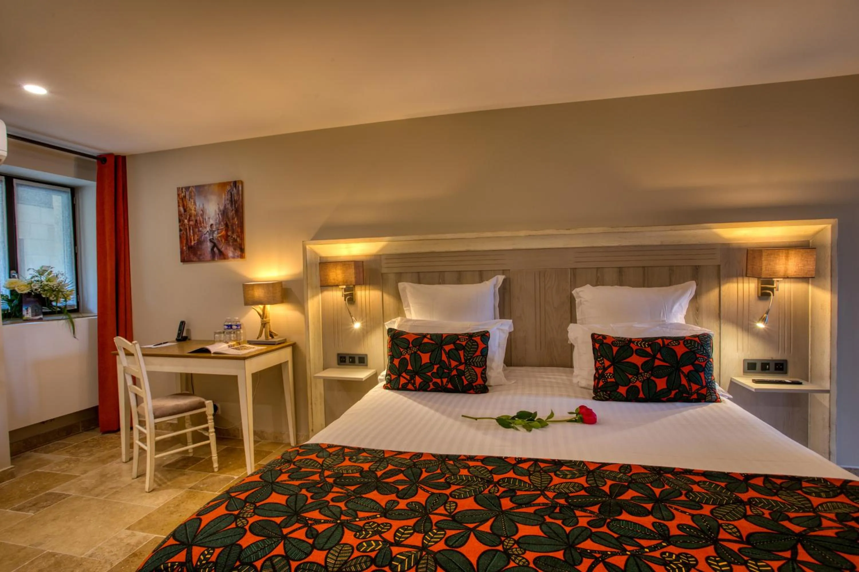 Photo of the whole room, Bed in Domaine de Monrecour - Hôtel & Restaurant - Proche de Sarlat