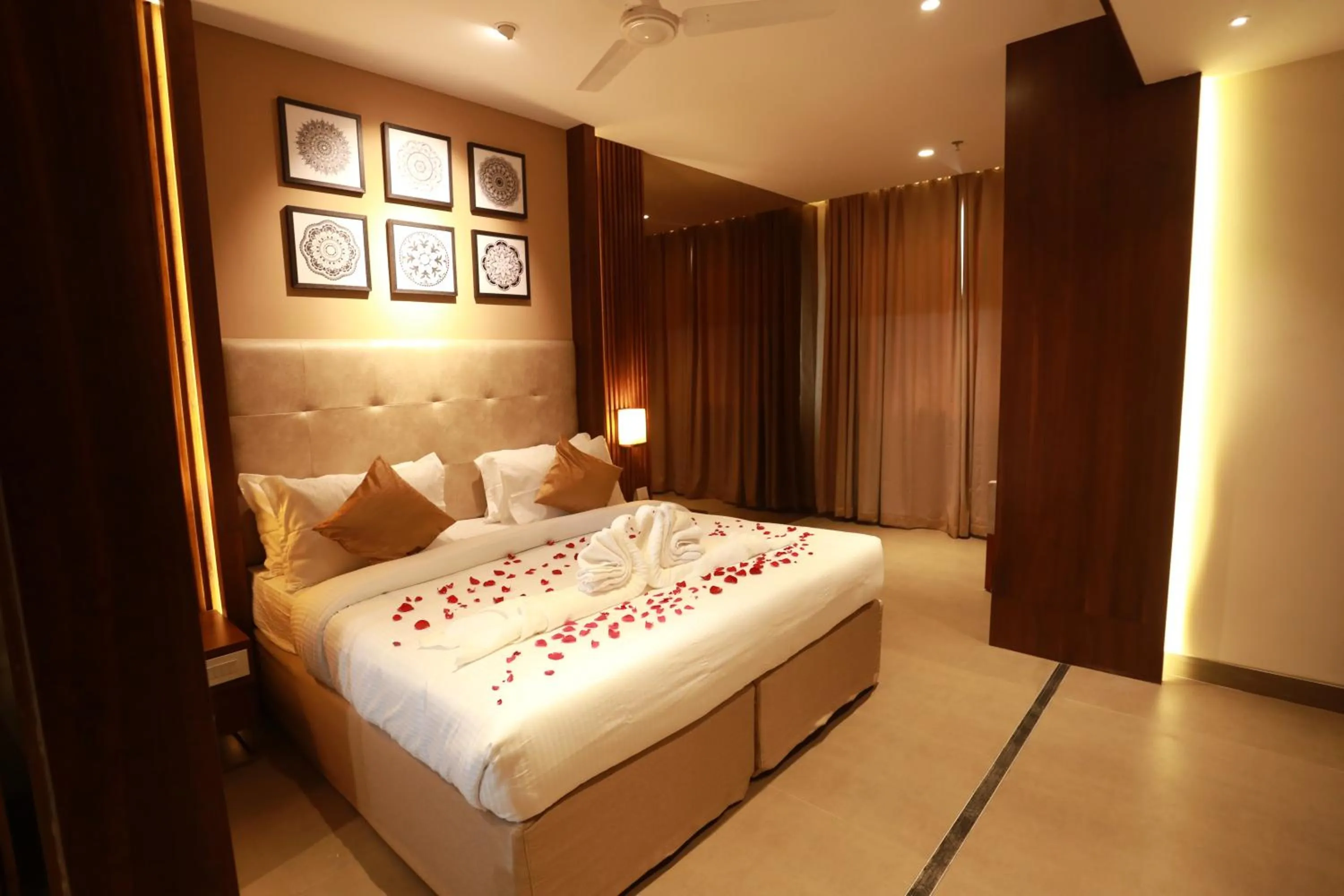 Bed in Magnet Hotel