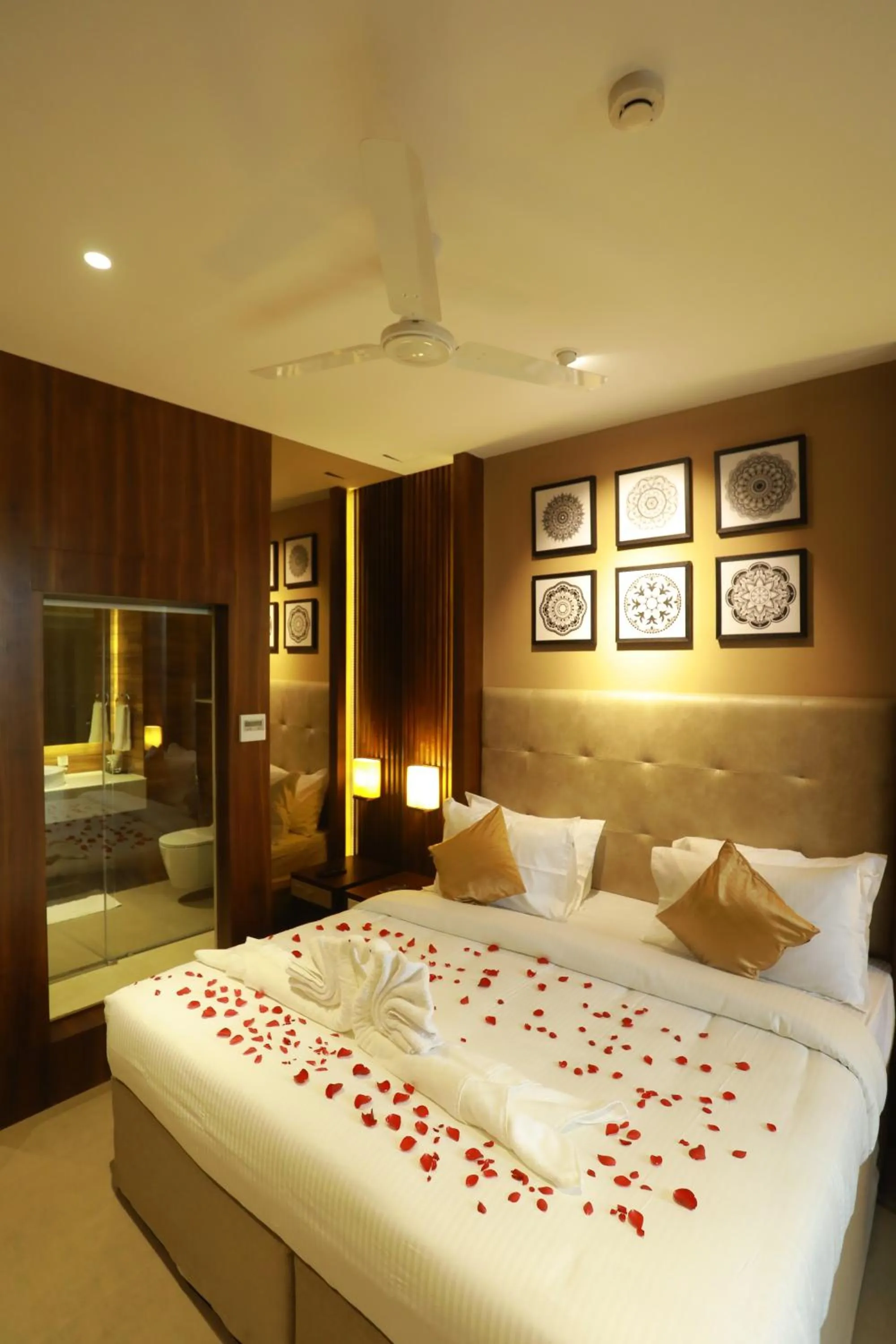 Bed in Magnet Hotel