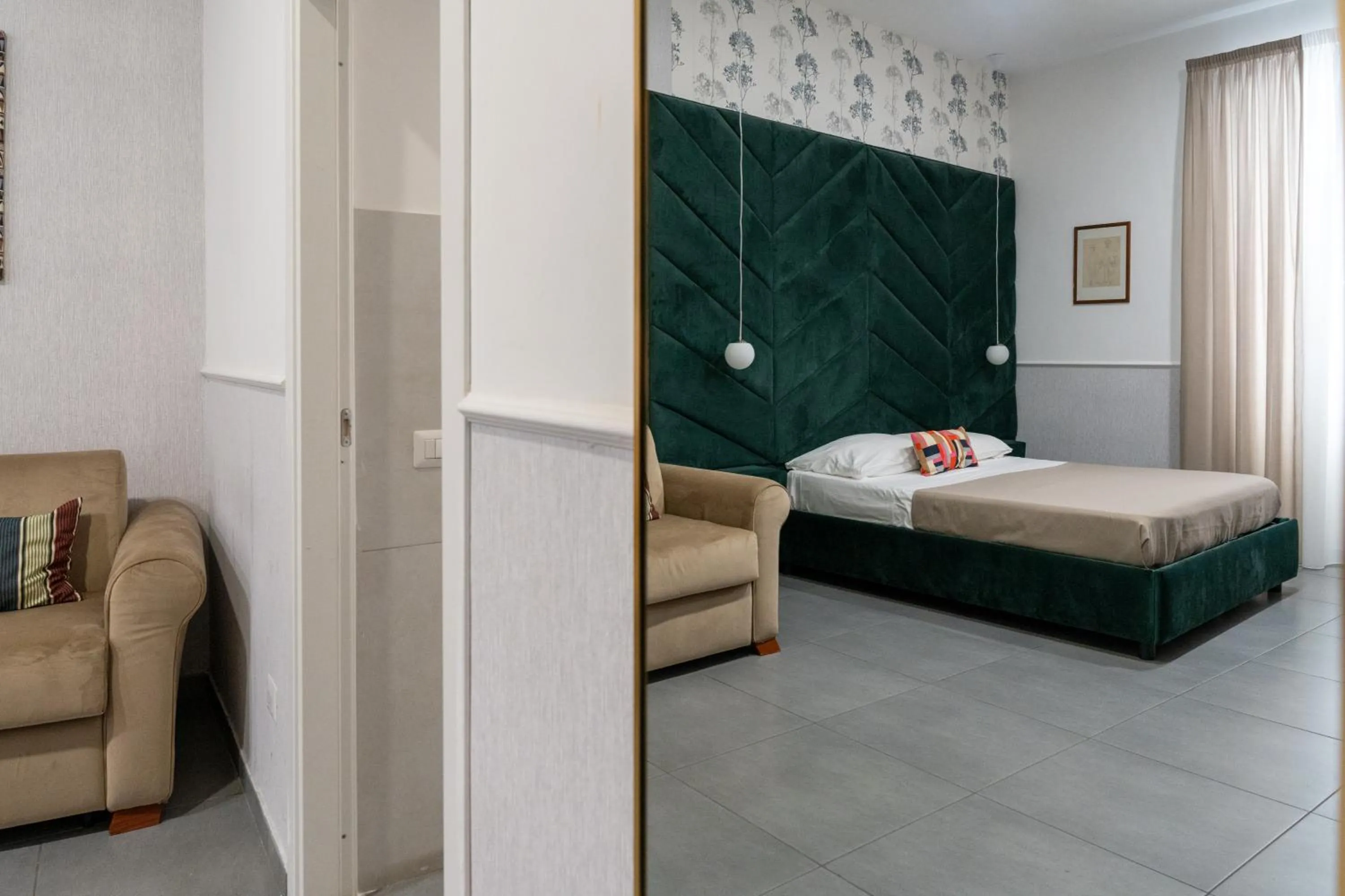 Bed in Hotel San Michele