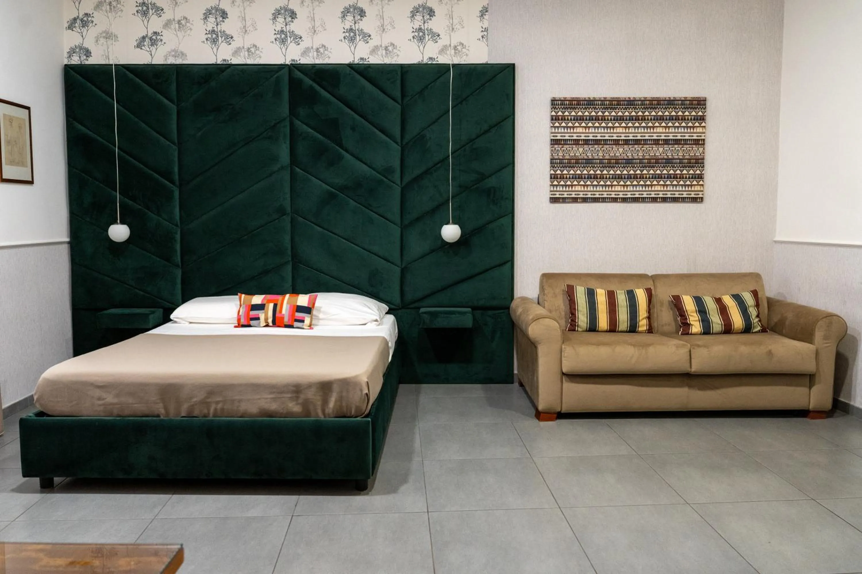 Bed in Hotel San Michele