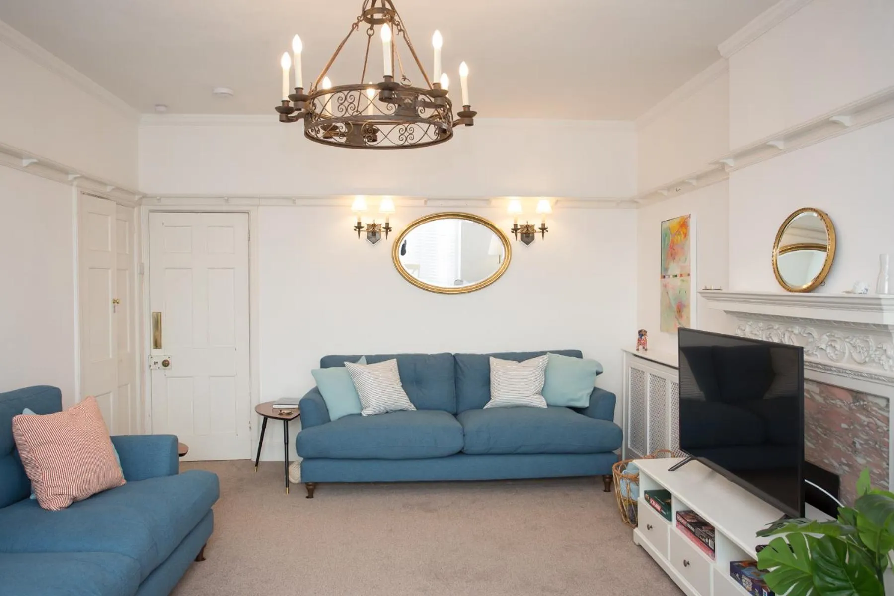 Living room in The Old Coastguard House