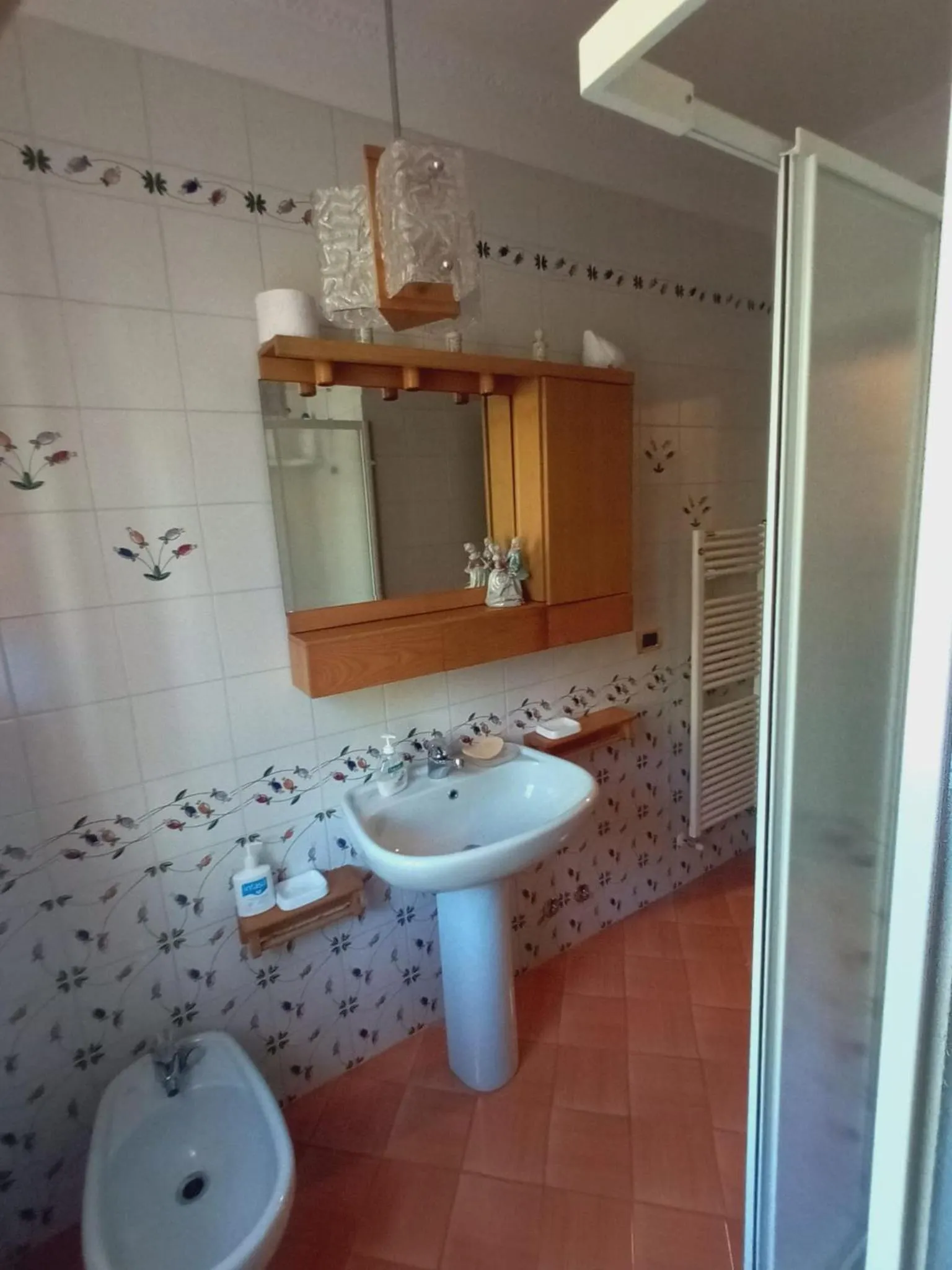 Shower in B&B le Villette Predappio