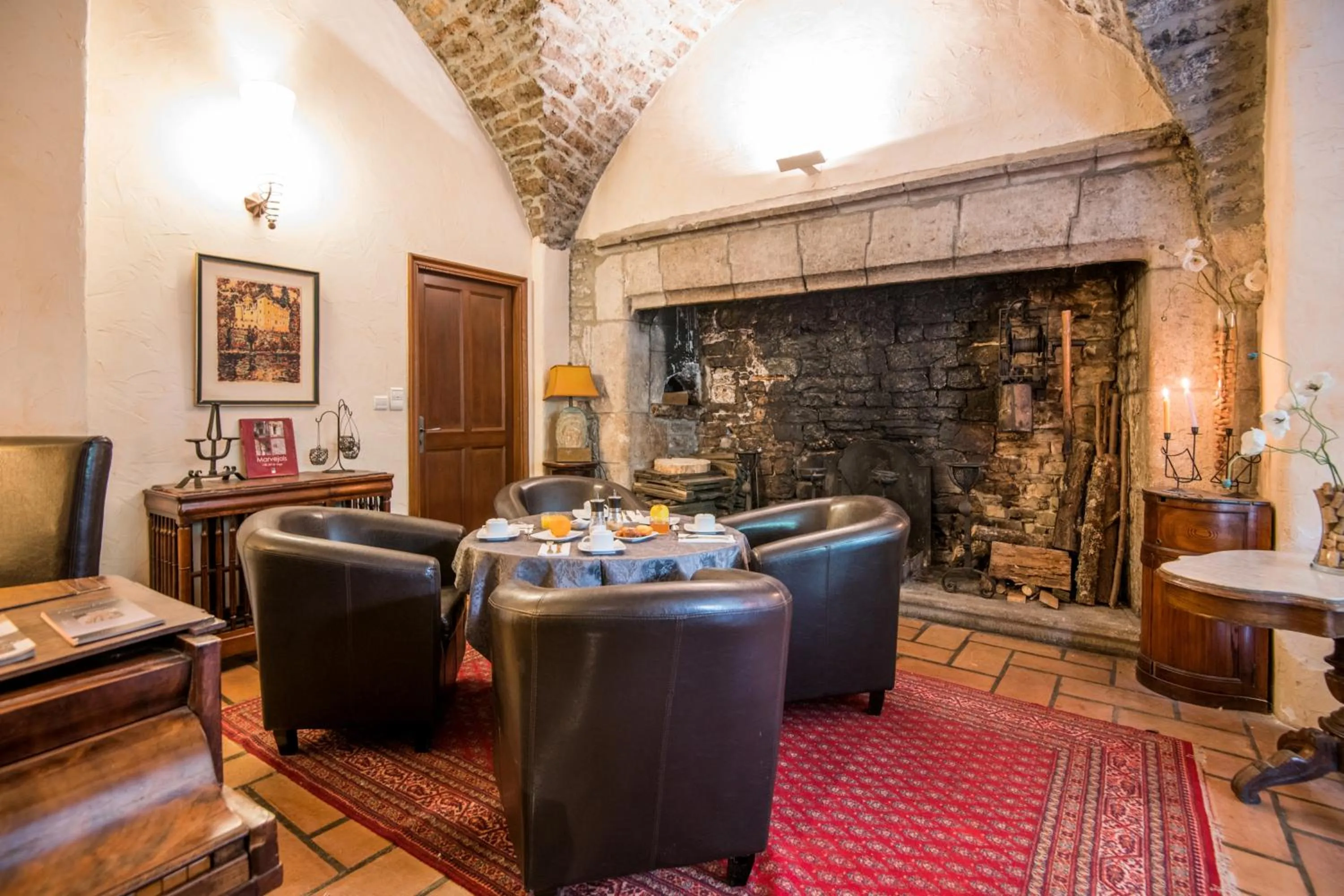 Living room in Château De La Caze Piscine & Spa - Ste Enimie
